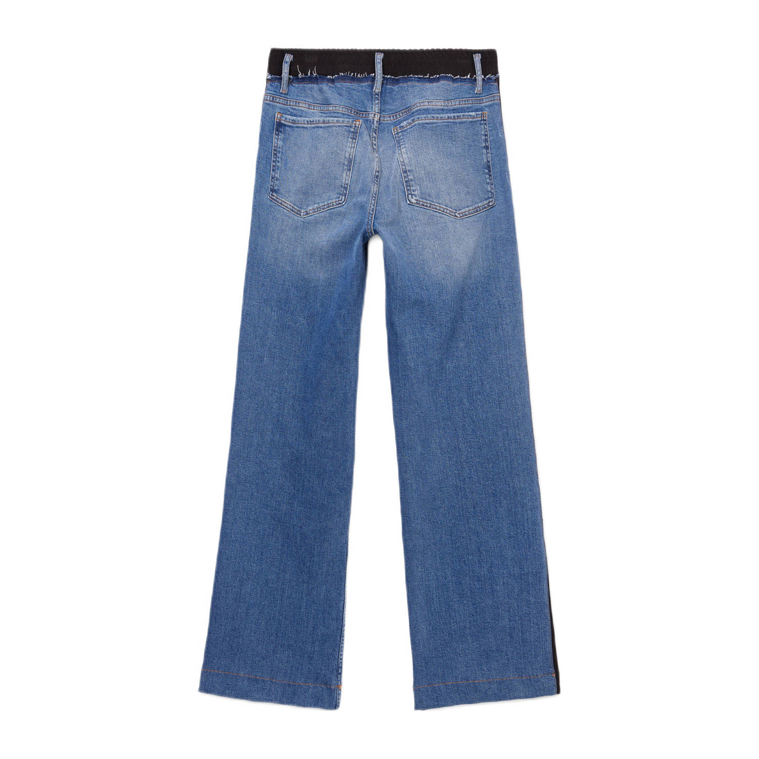 Desigual mid waist straight leg jeans medium denim wash
