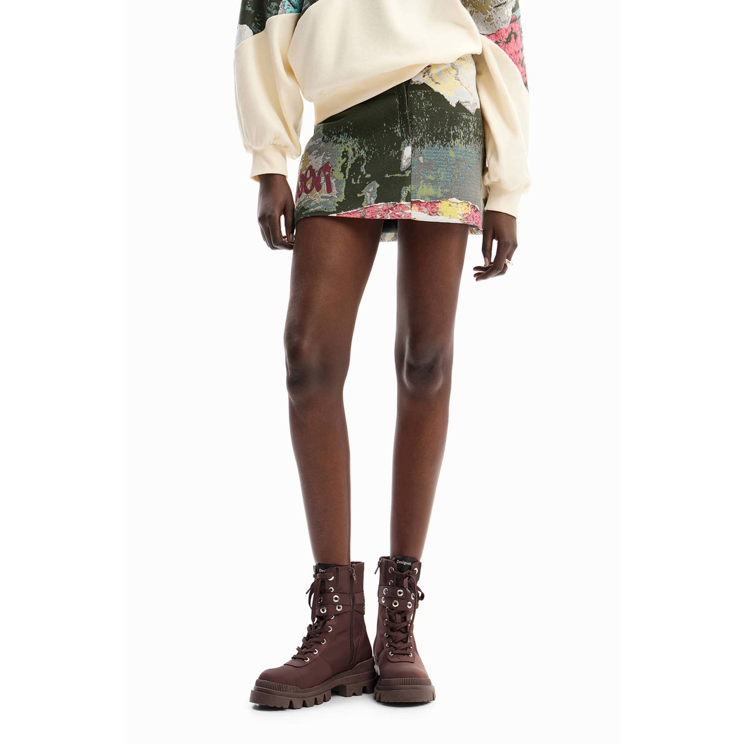 Desigual korte rok multi