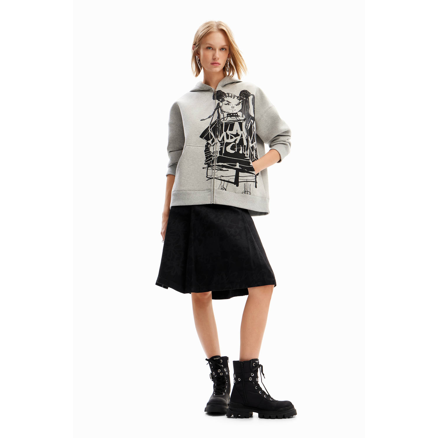 Desigual hoodie grijs