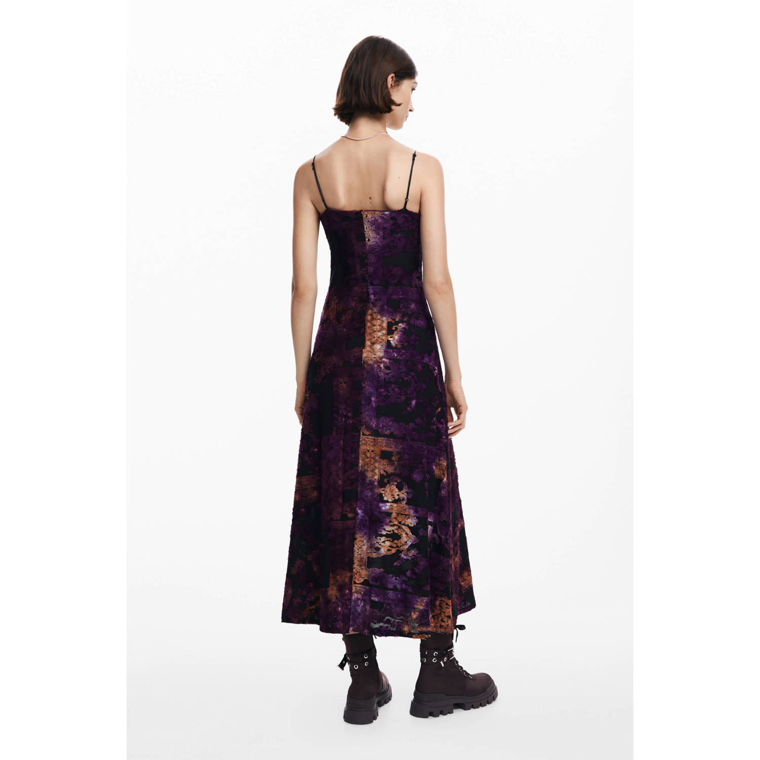 Desigual jurk 2 in 1 zwart multi