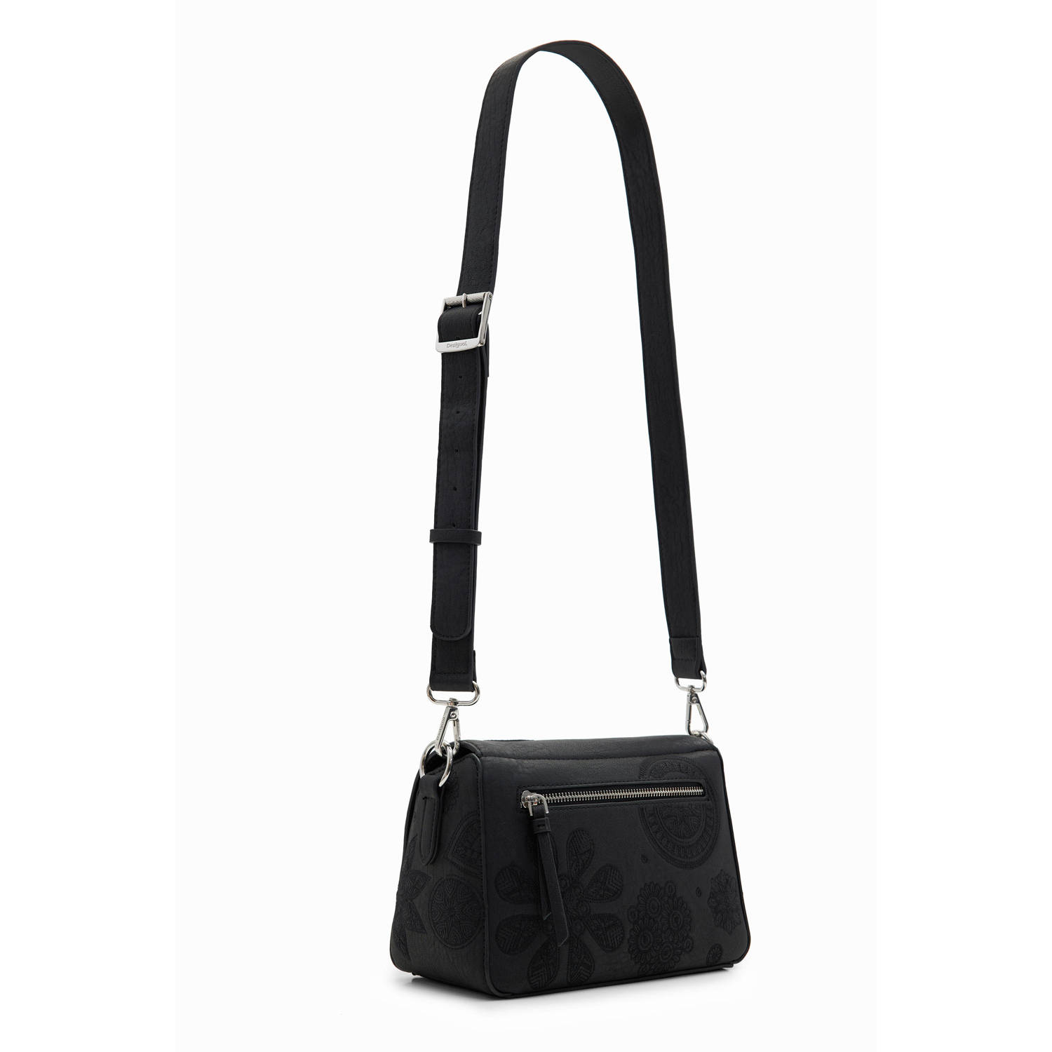 Desigual crossbody tas met bloemenprint zwart