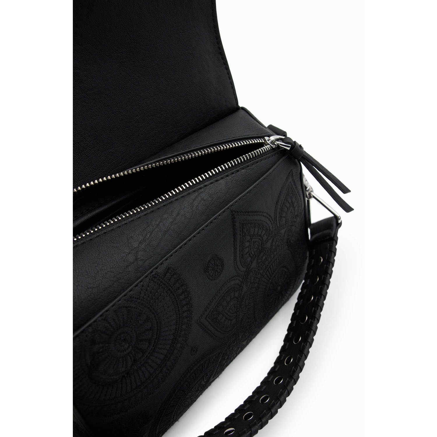 Desigual crossbody tas met bloemenprint zwart