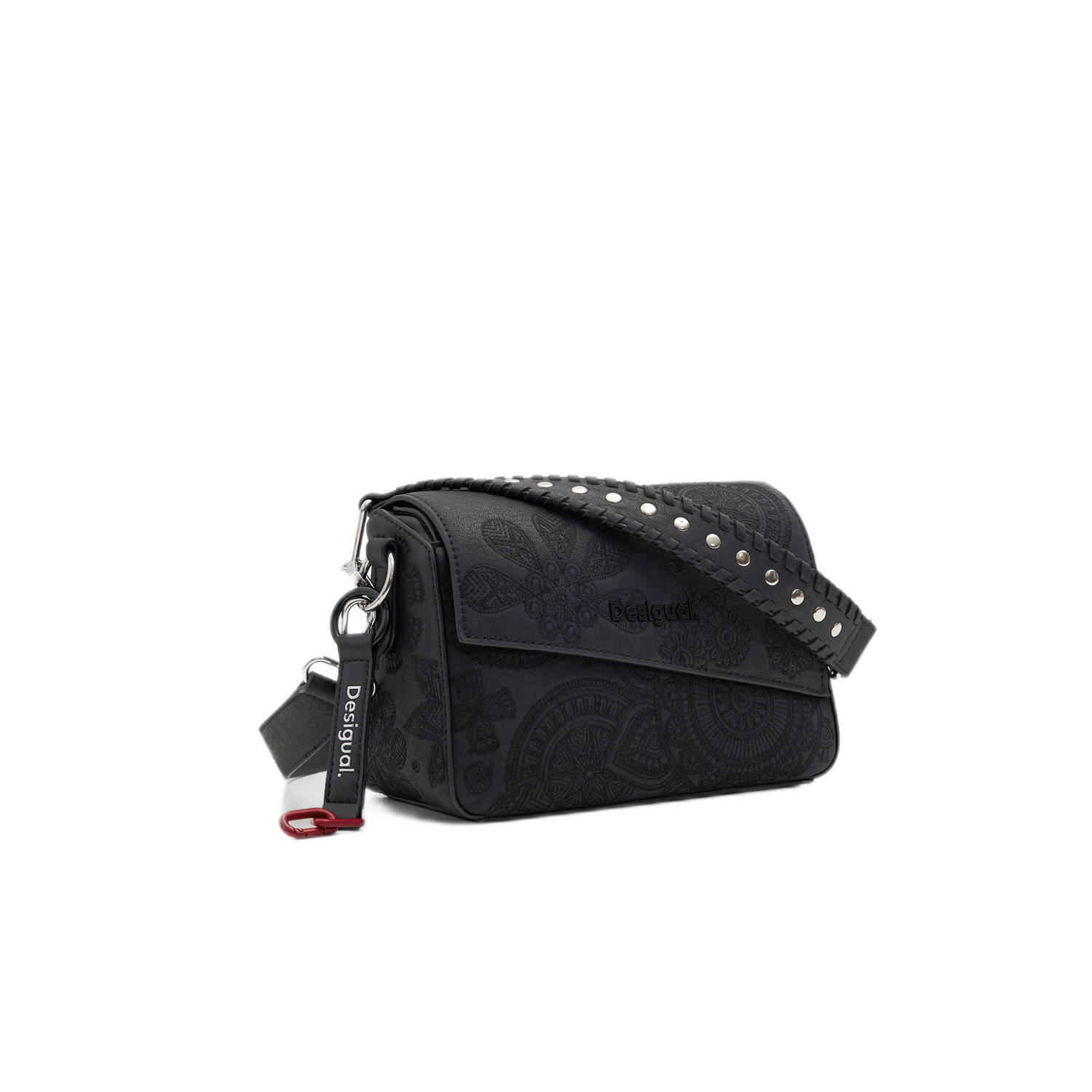 Desigual crossbody tas met bloemenprint zwart