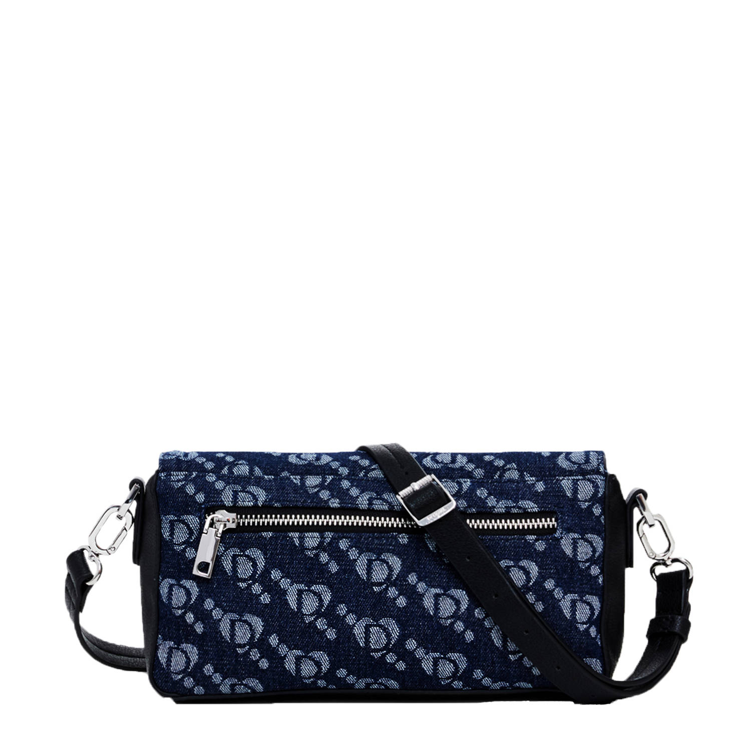 Desigual denim crossbody tas donkerblauw