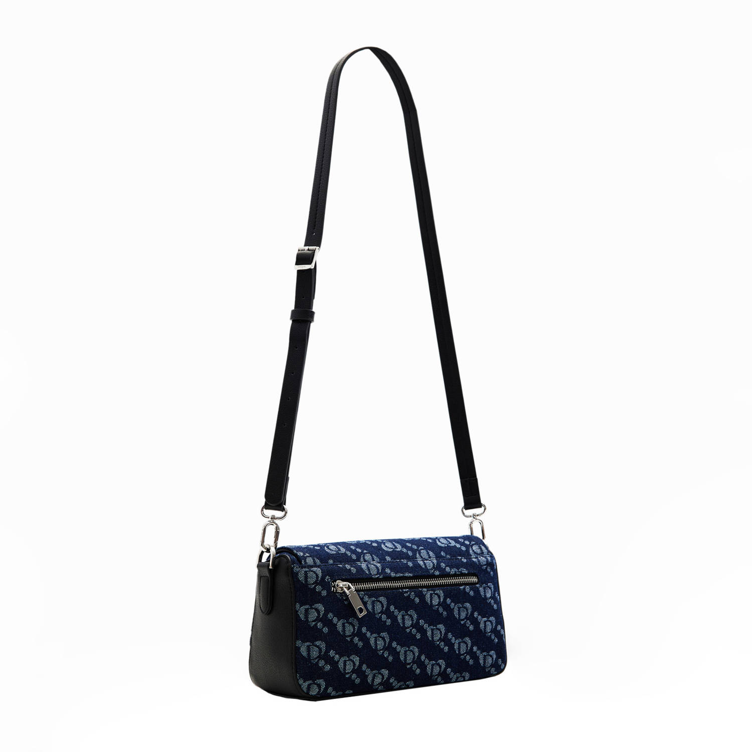 Desigual denim crossbody tas donkerblauw