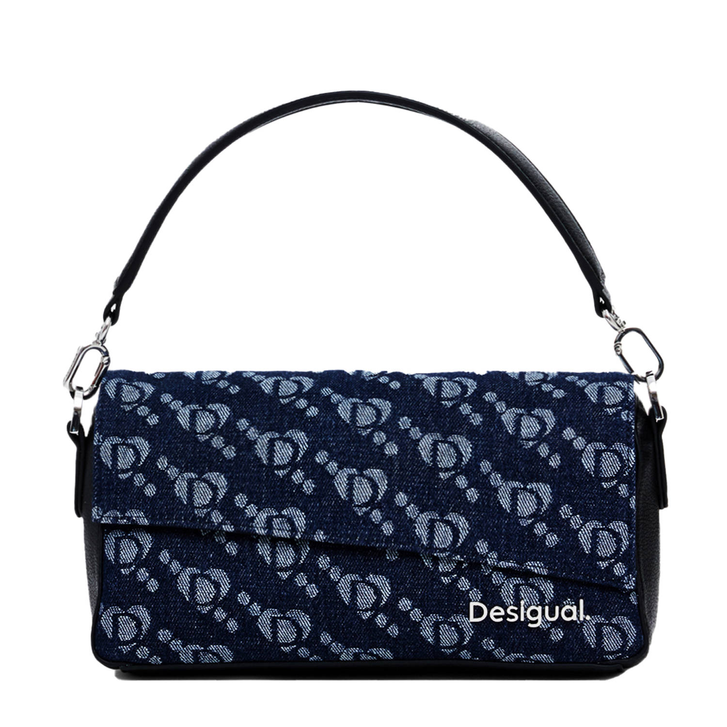 Desigual denim crossbody tas donkerblauw