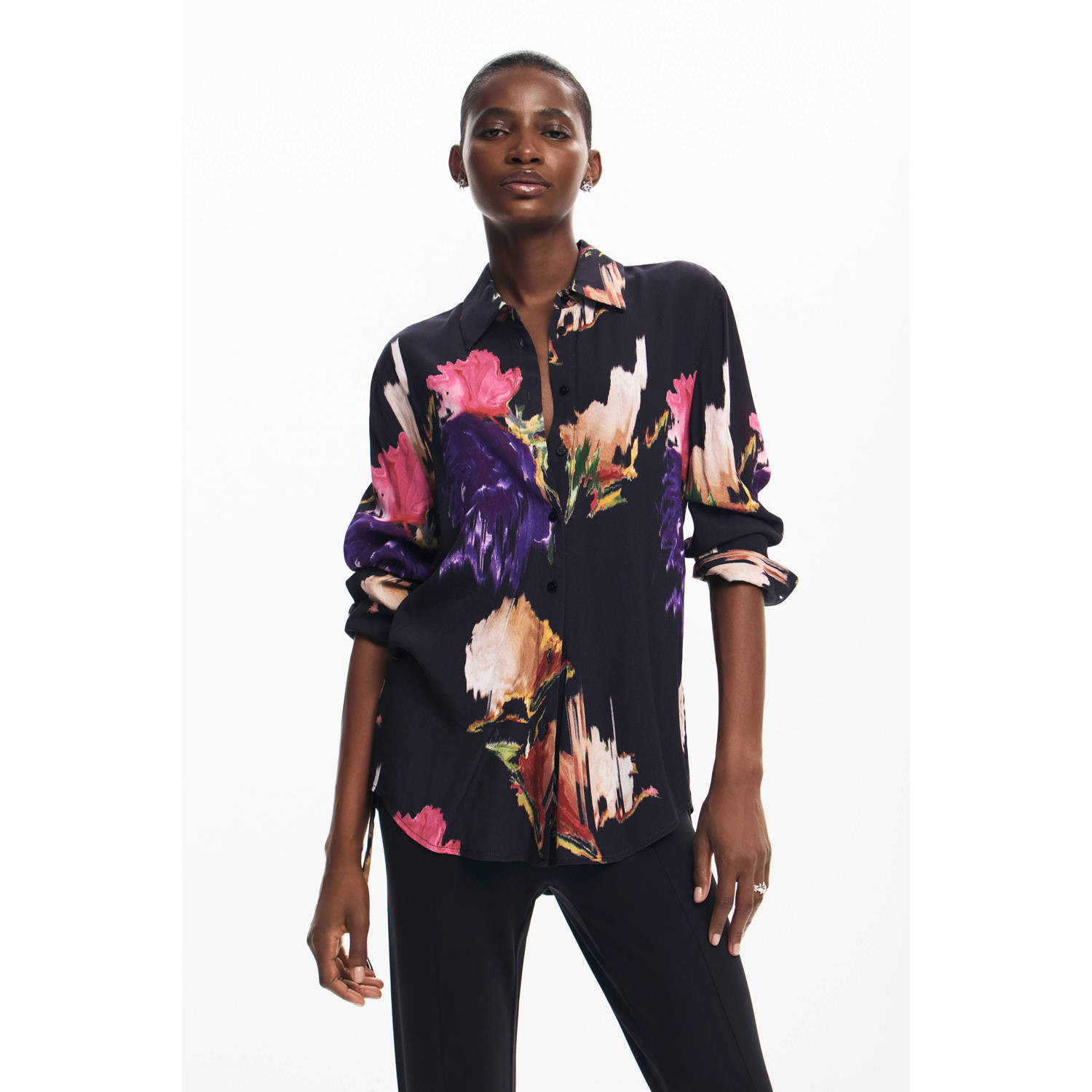 Desigual gebloemde blouse multi