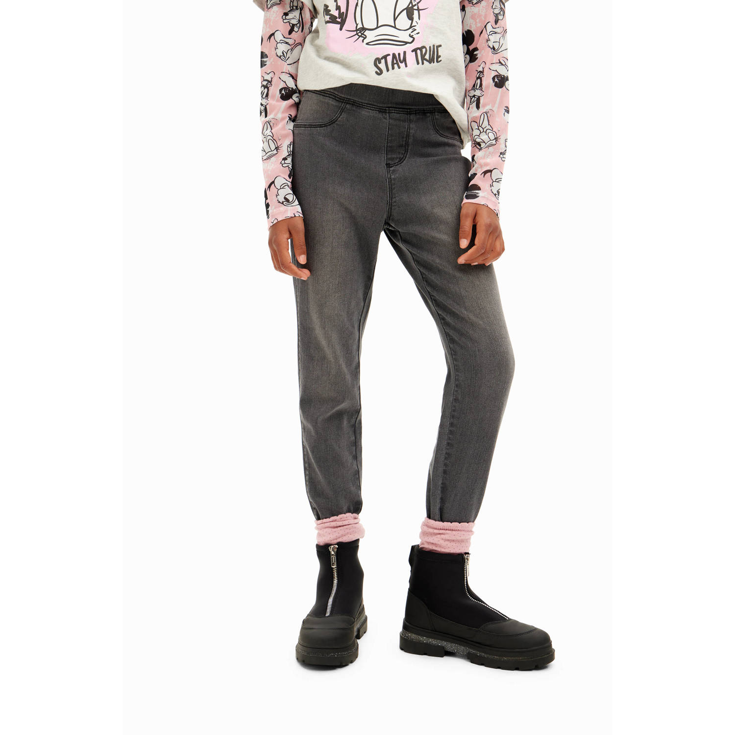 Desigual legging denim dark grey