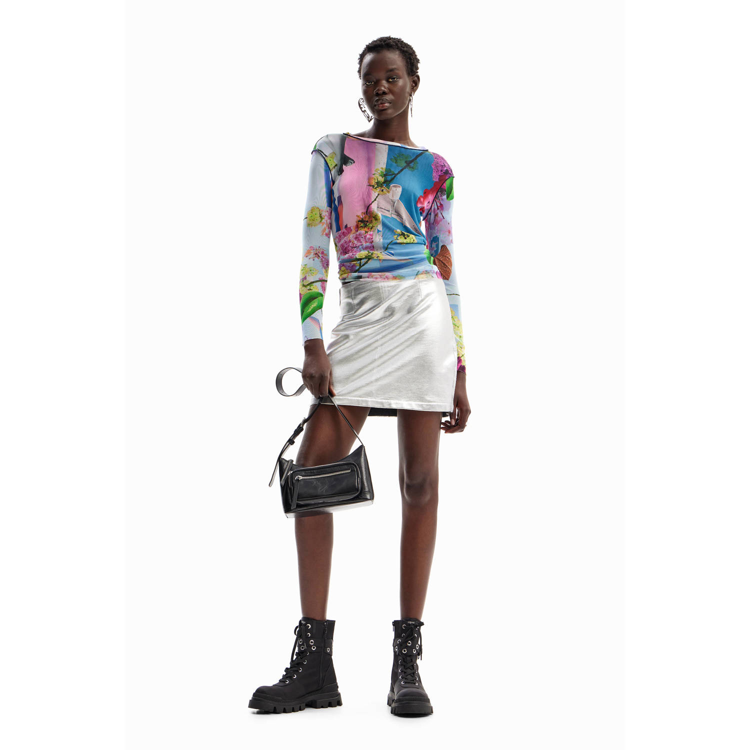 Desigual gebloemd T-shirt multi