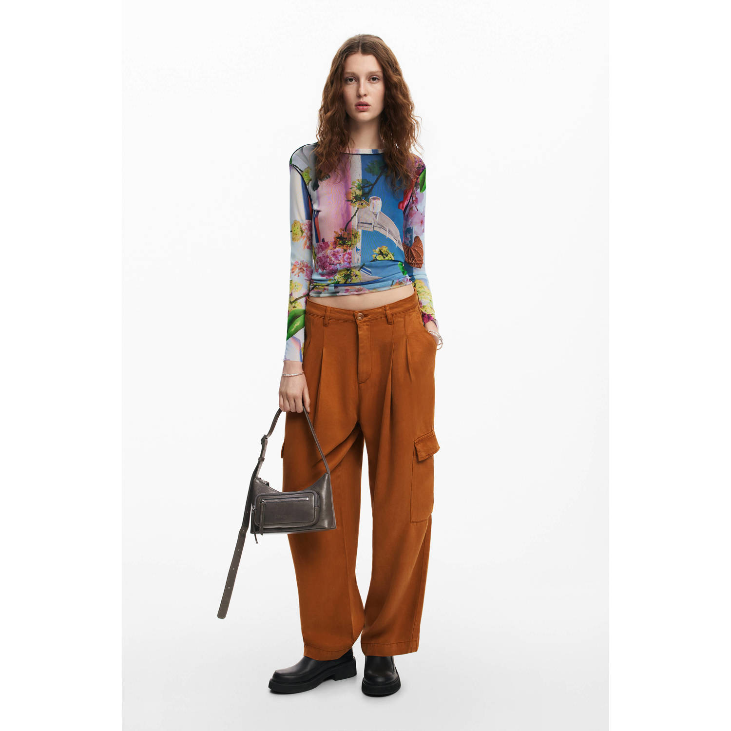 Desigual gebloemd T-shirt multi