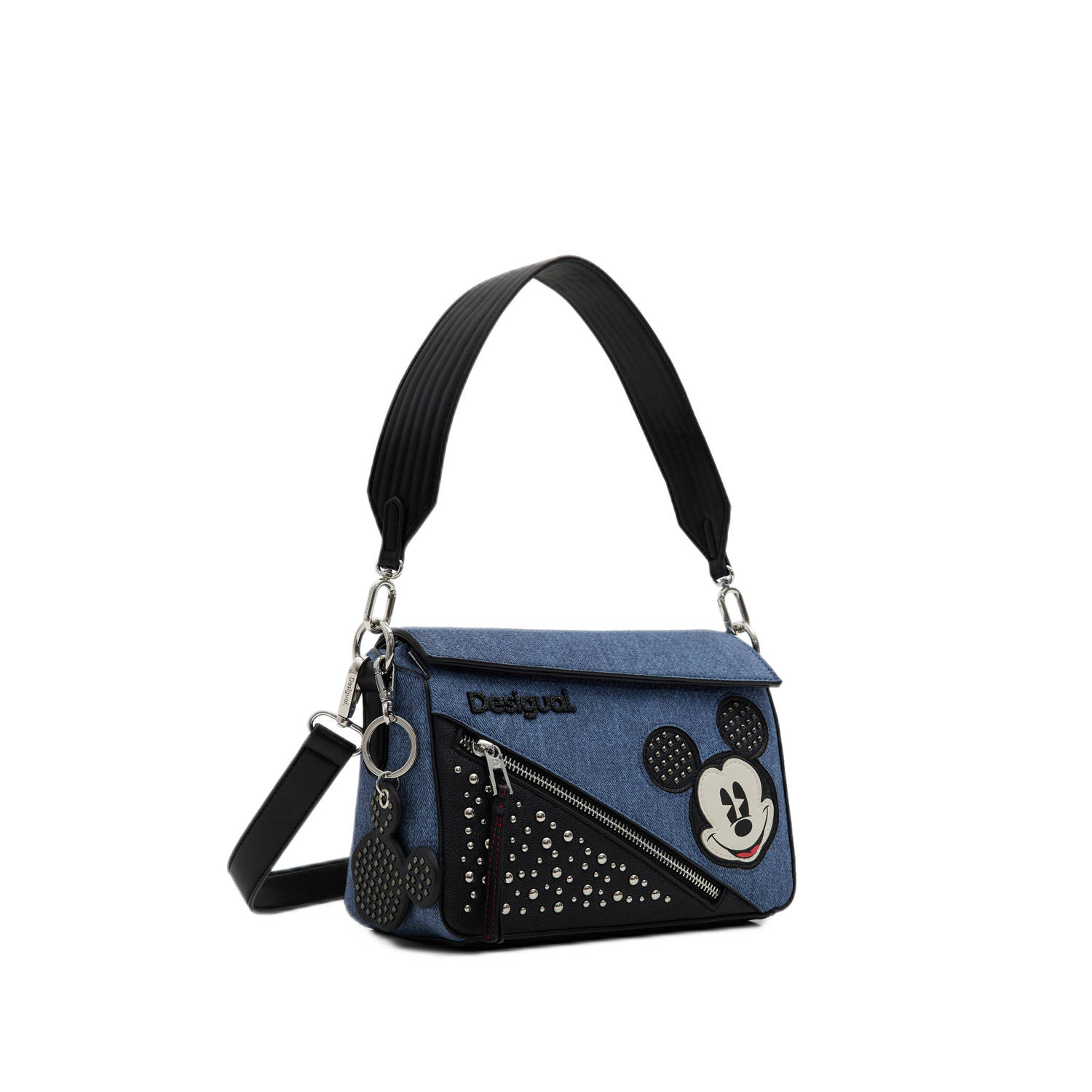 Desigual denim crossbody tas zwart
