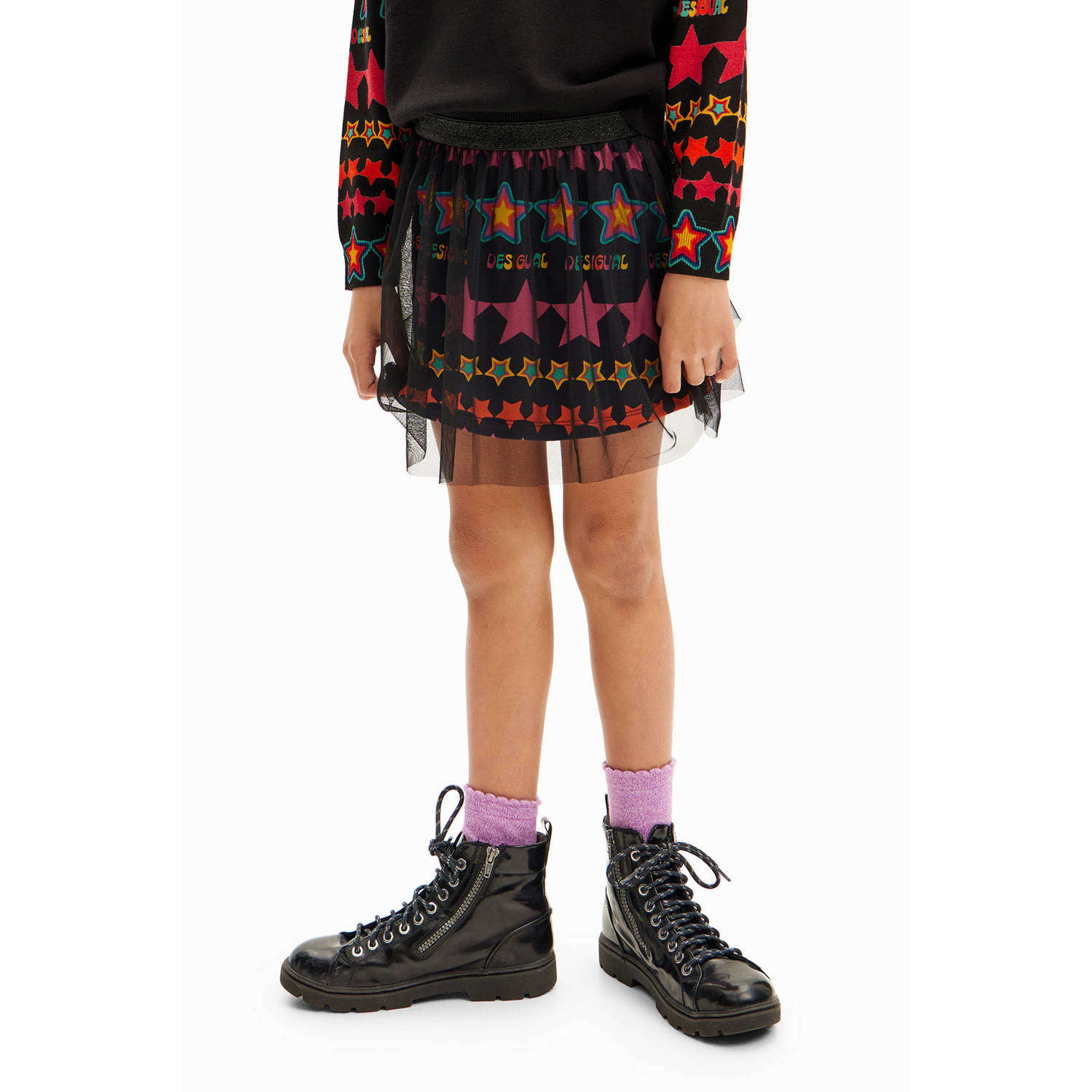 Desigual korte rok zwart