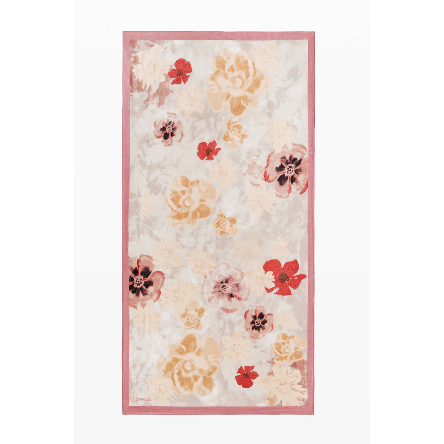 Desigual sjaal met print roze