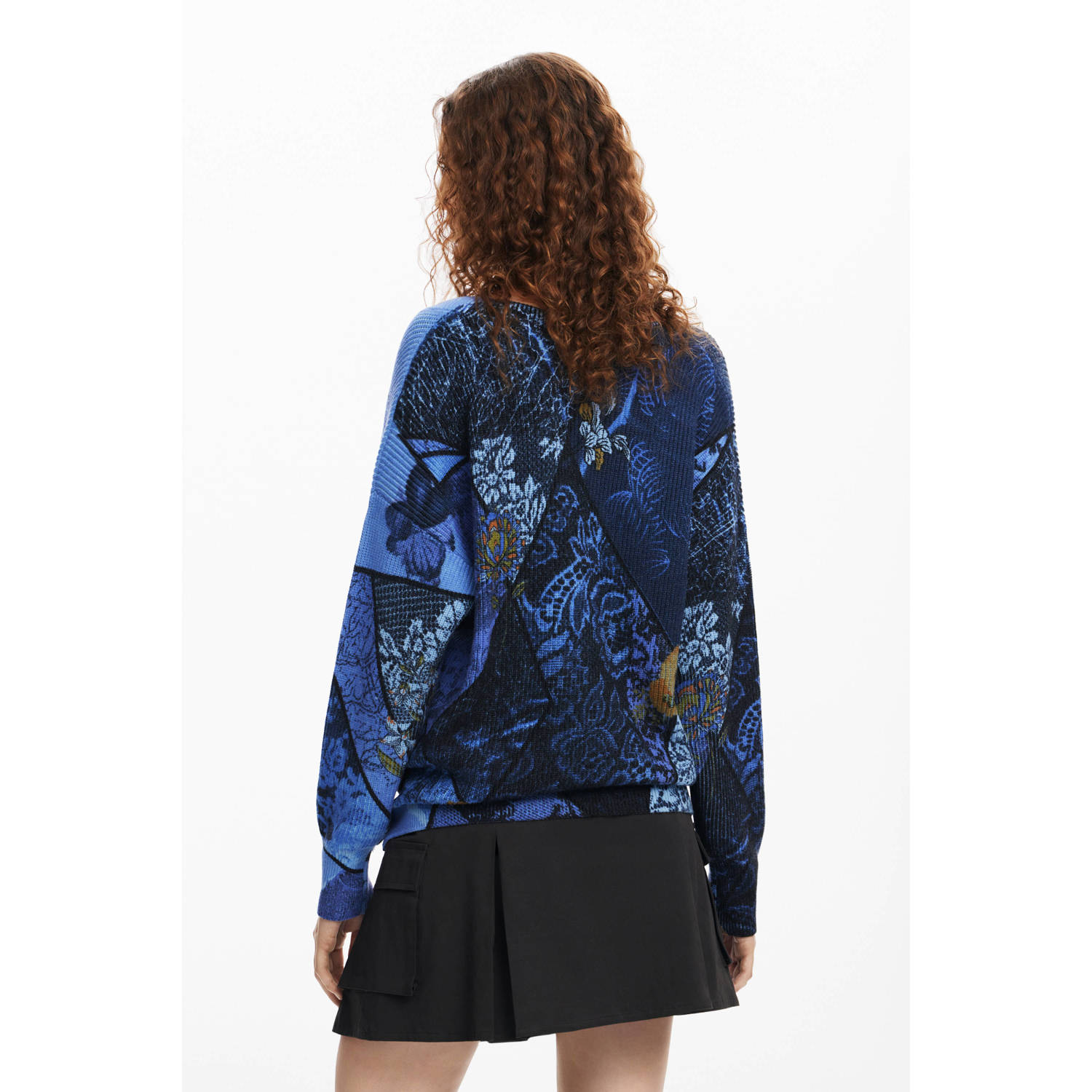 Desigual gebreide trui blauw