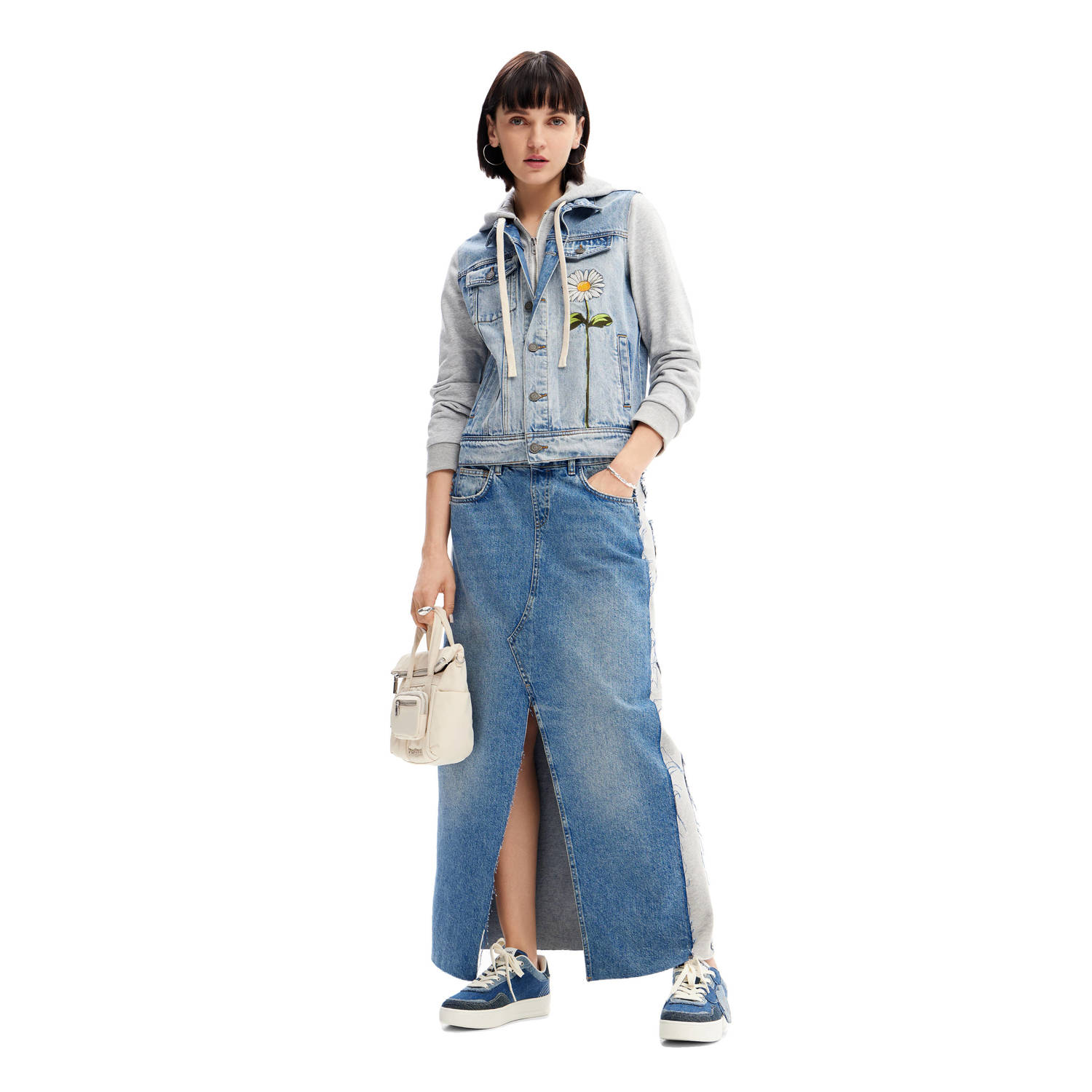 Desigual spijkerrok medium denim wash