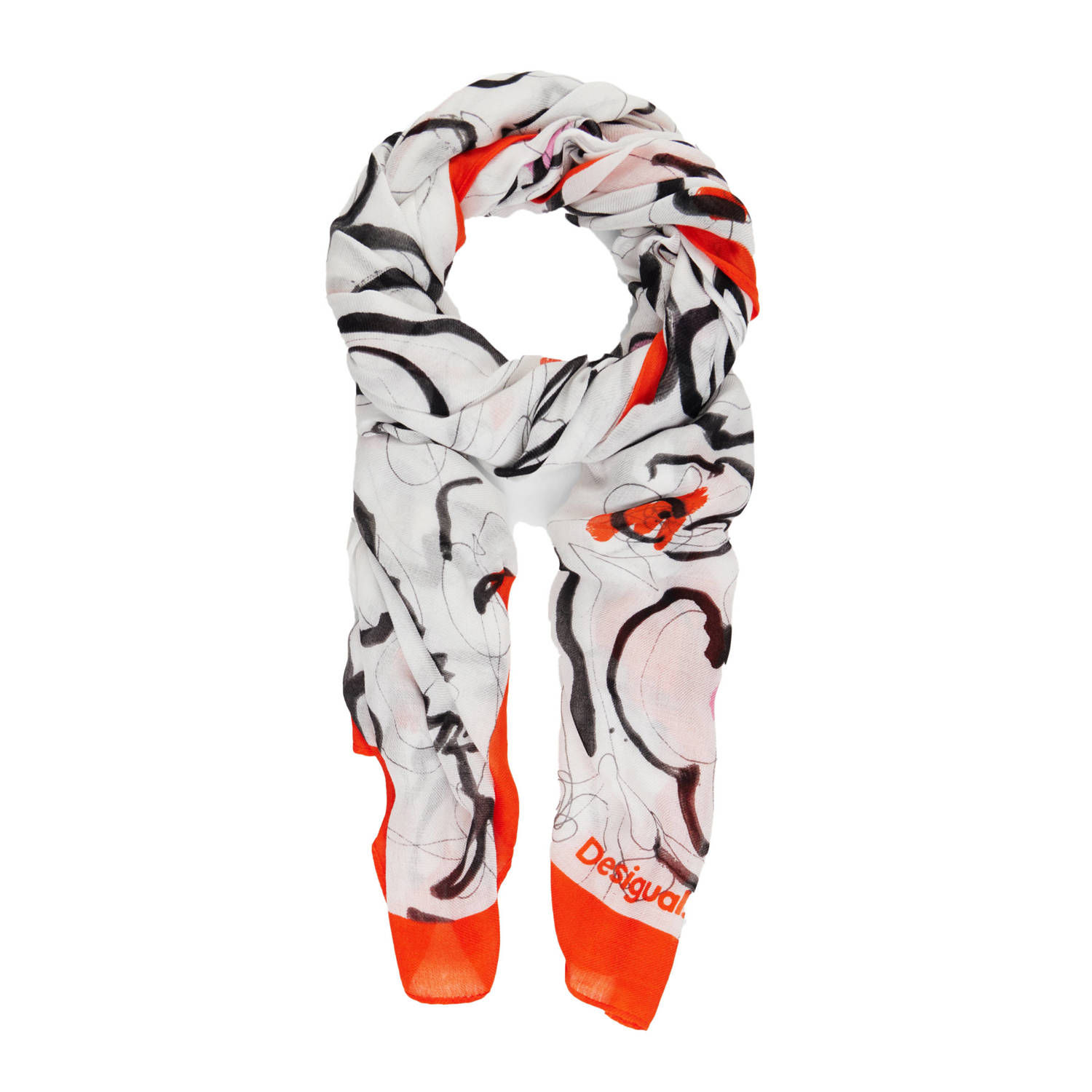 Desigual sjaal met all over print multi