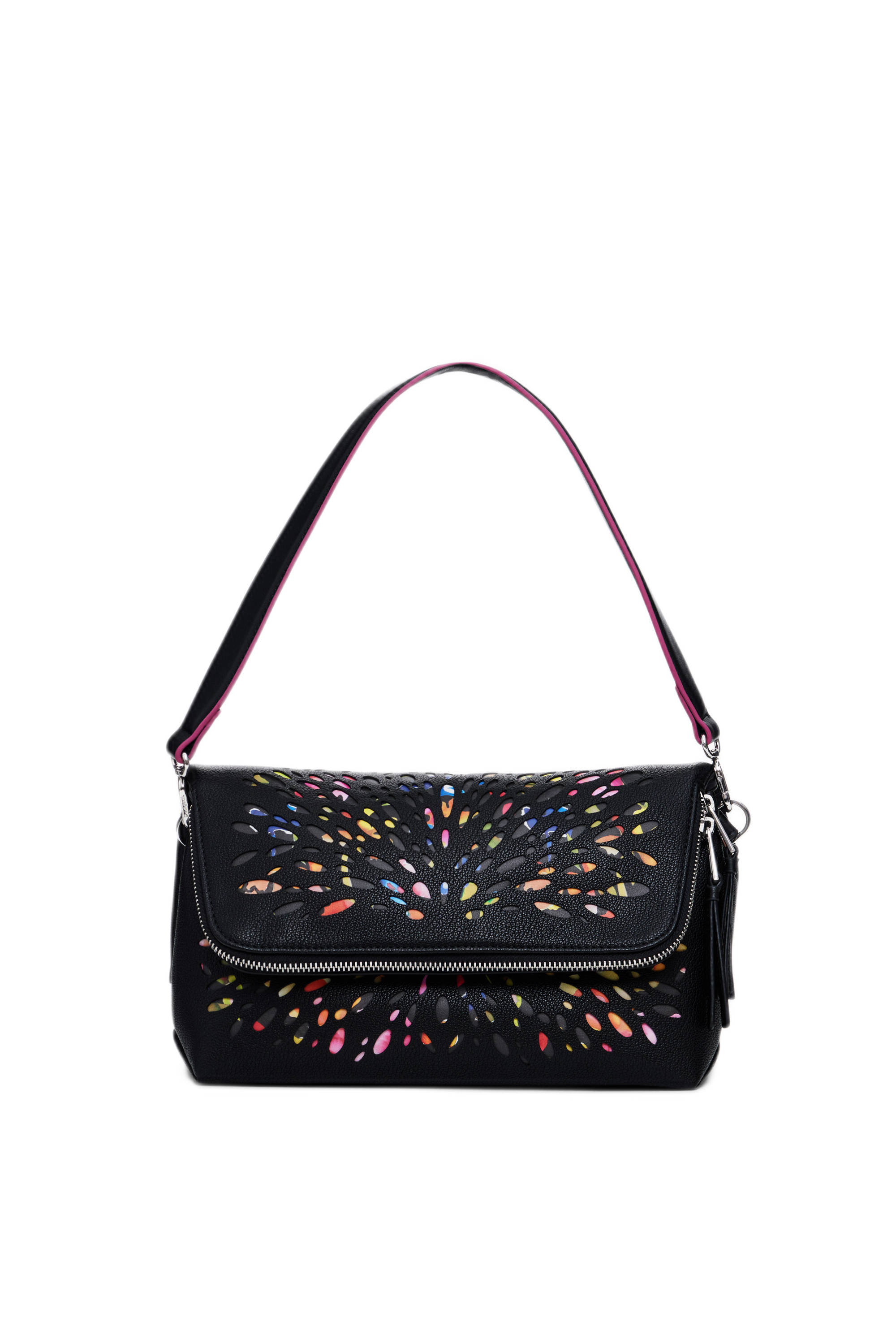 Desigual crossbody tas met all over print zwart multi wehkamp