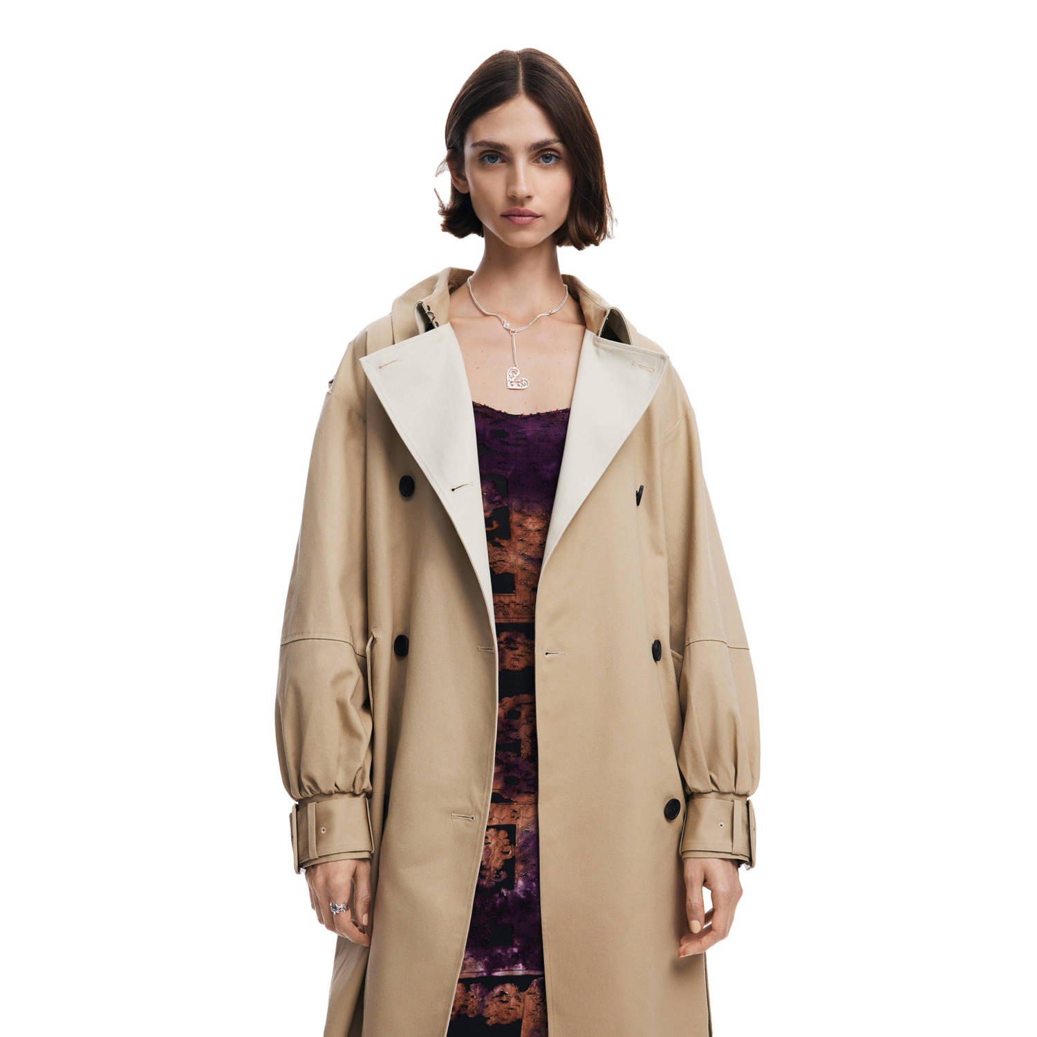 Desigual trenchcoat beige