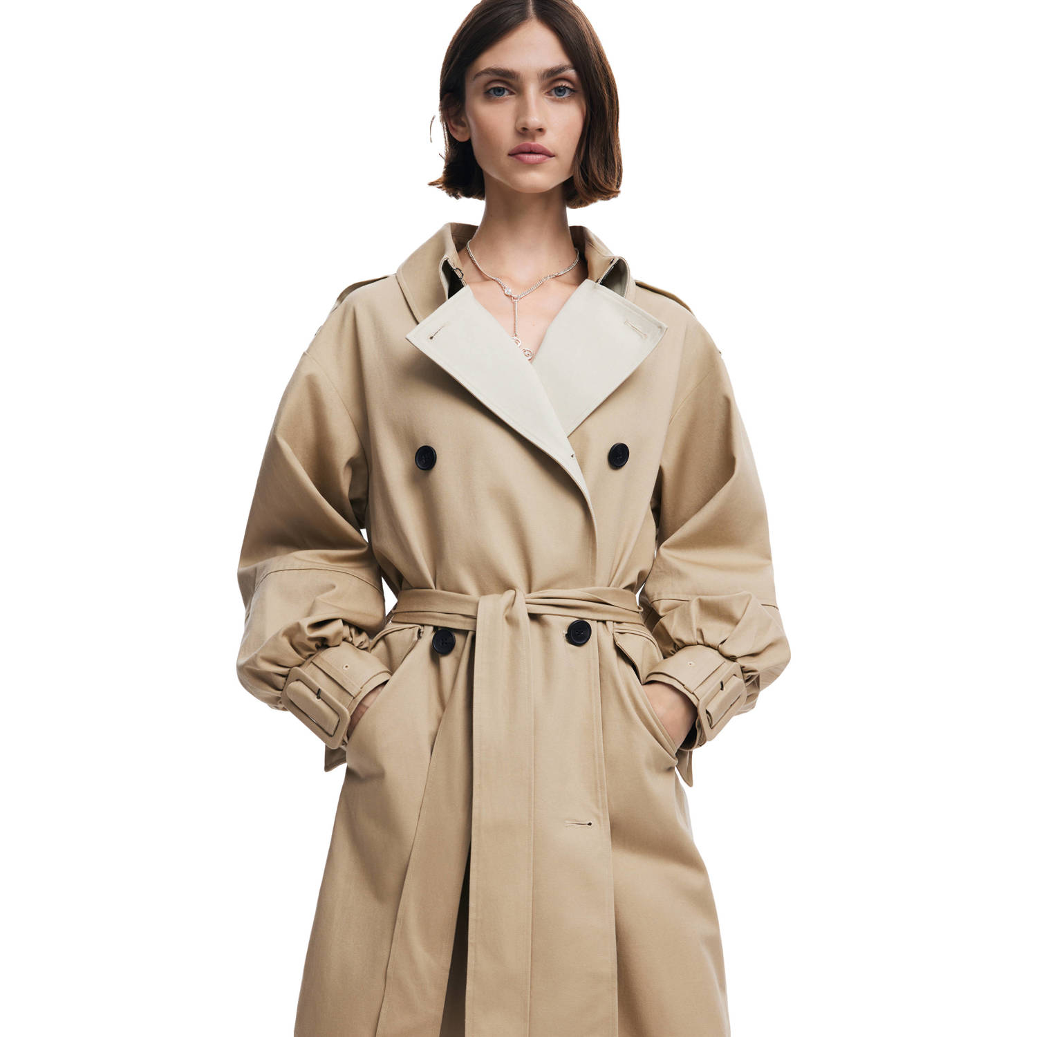 Desigual trenchcoat beige