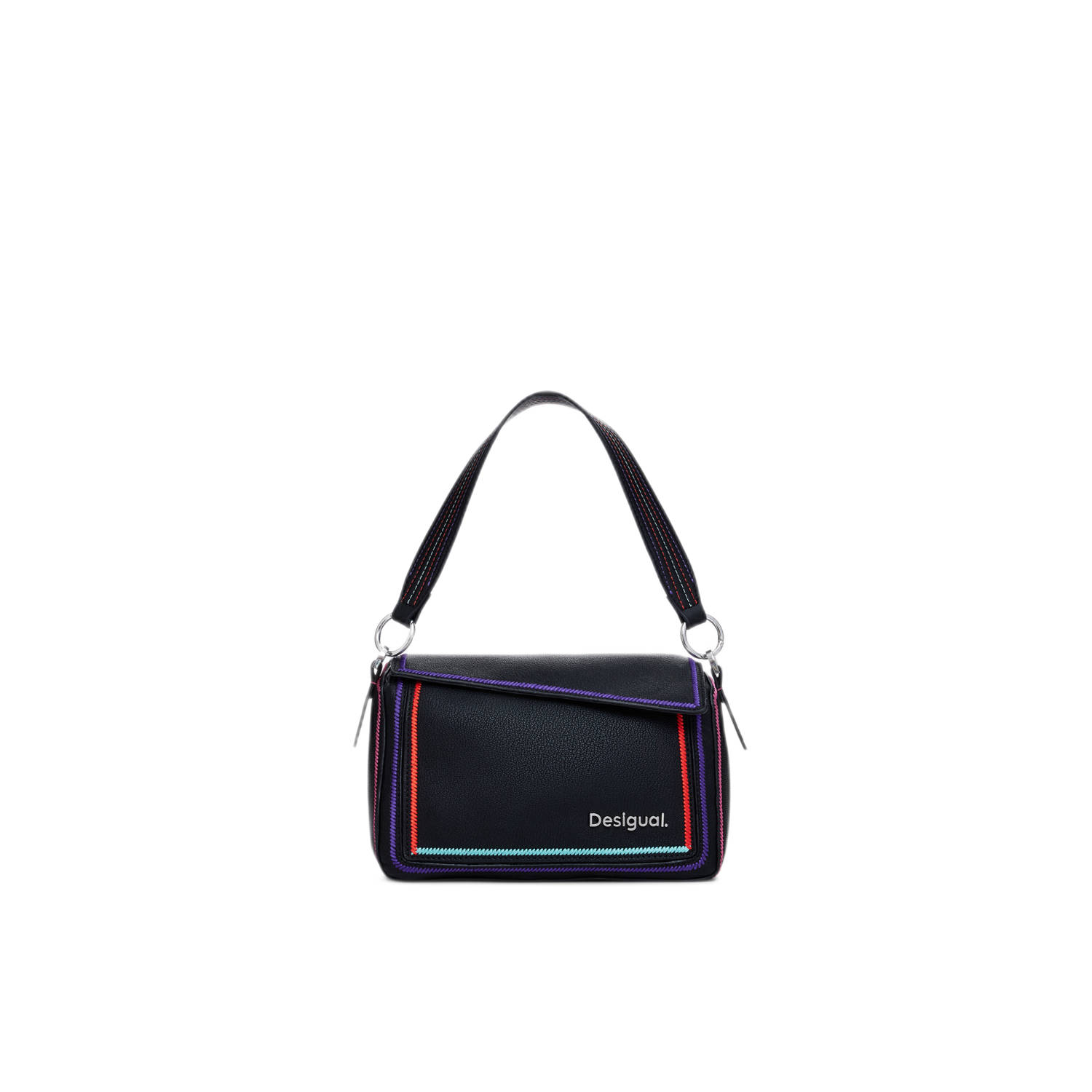 Desigual Mini Schoudertas Zwart Geen Flap Black Dames