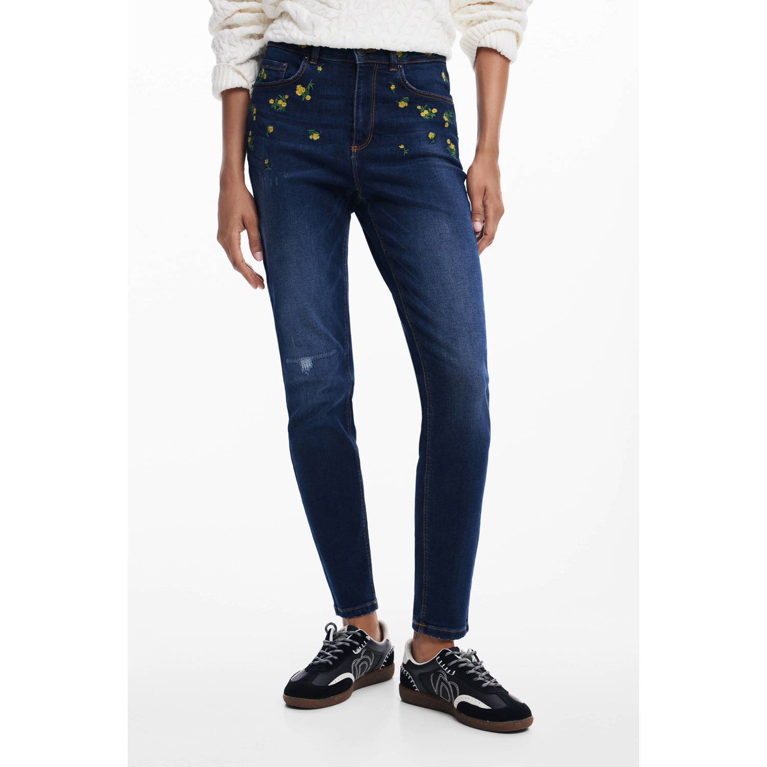 Desigual skinny jeans dark blue denim