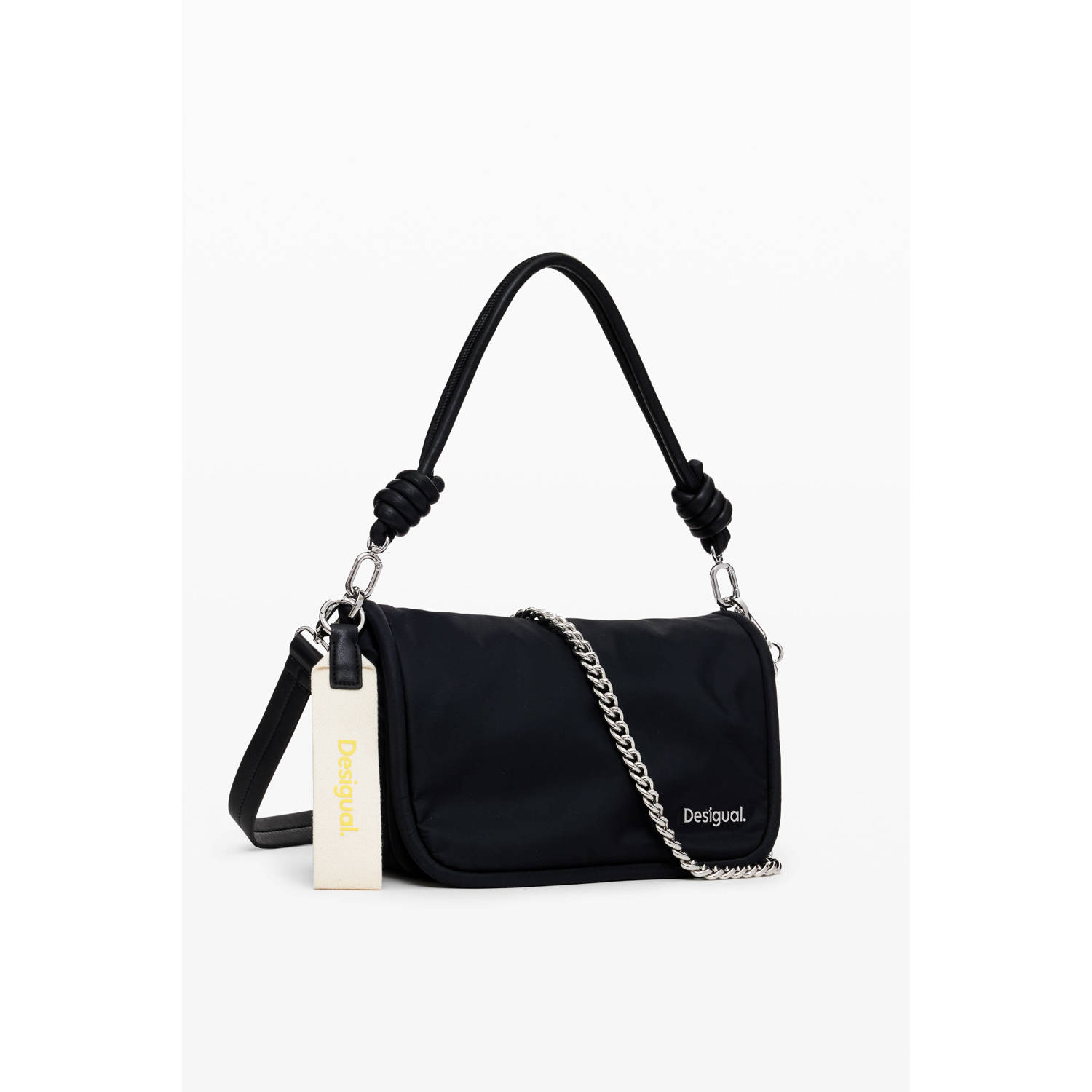 Desigual nylon schoudertas zwart