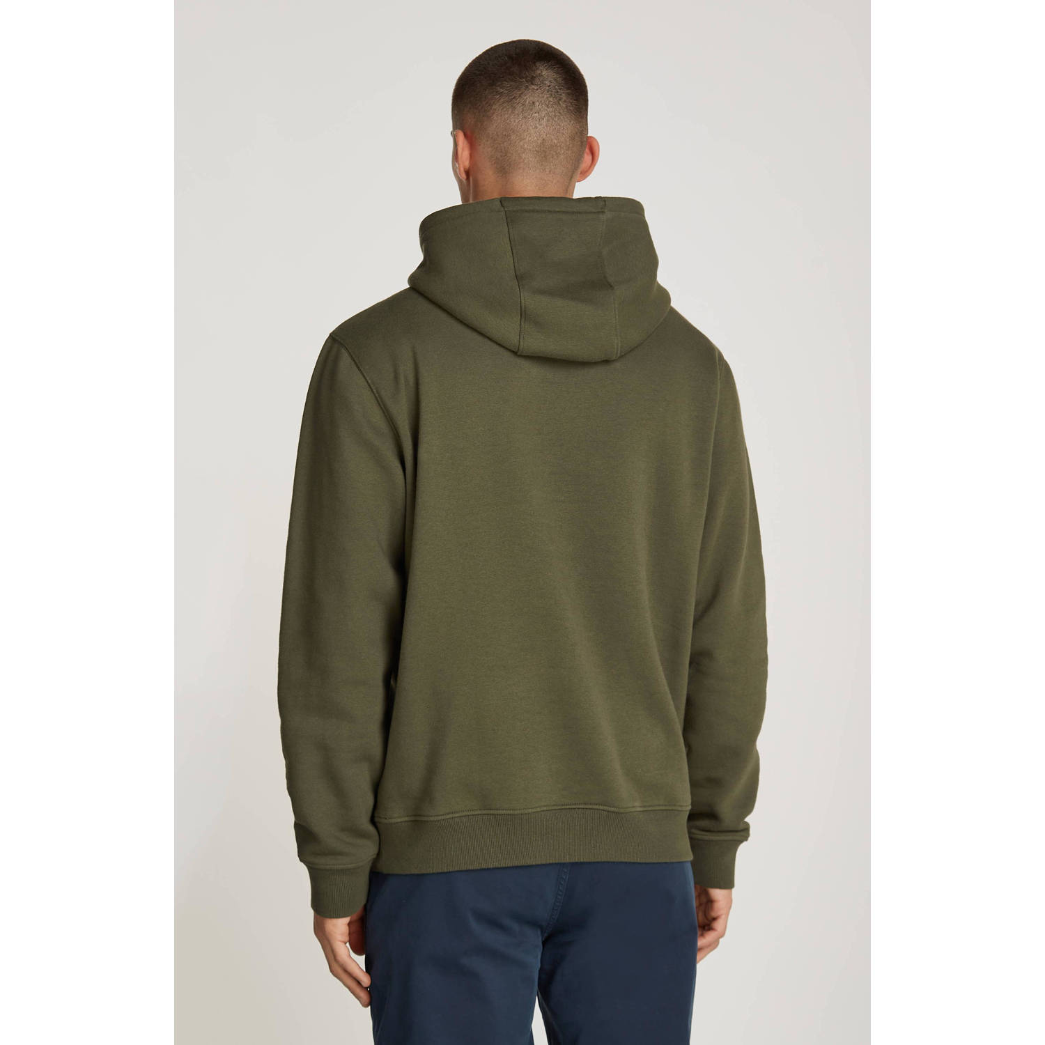 Tommy Jeans hoodie olijfgroen