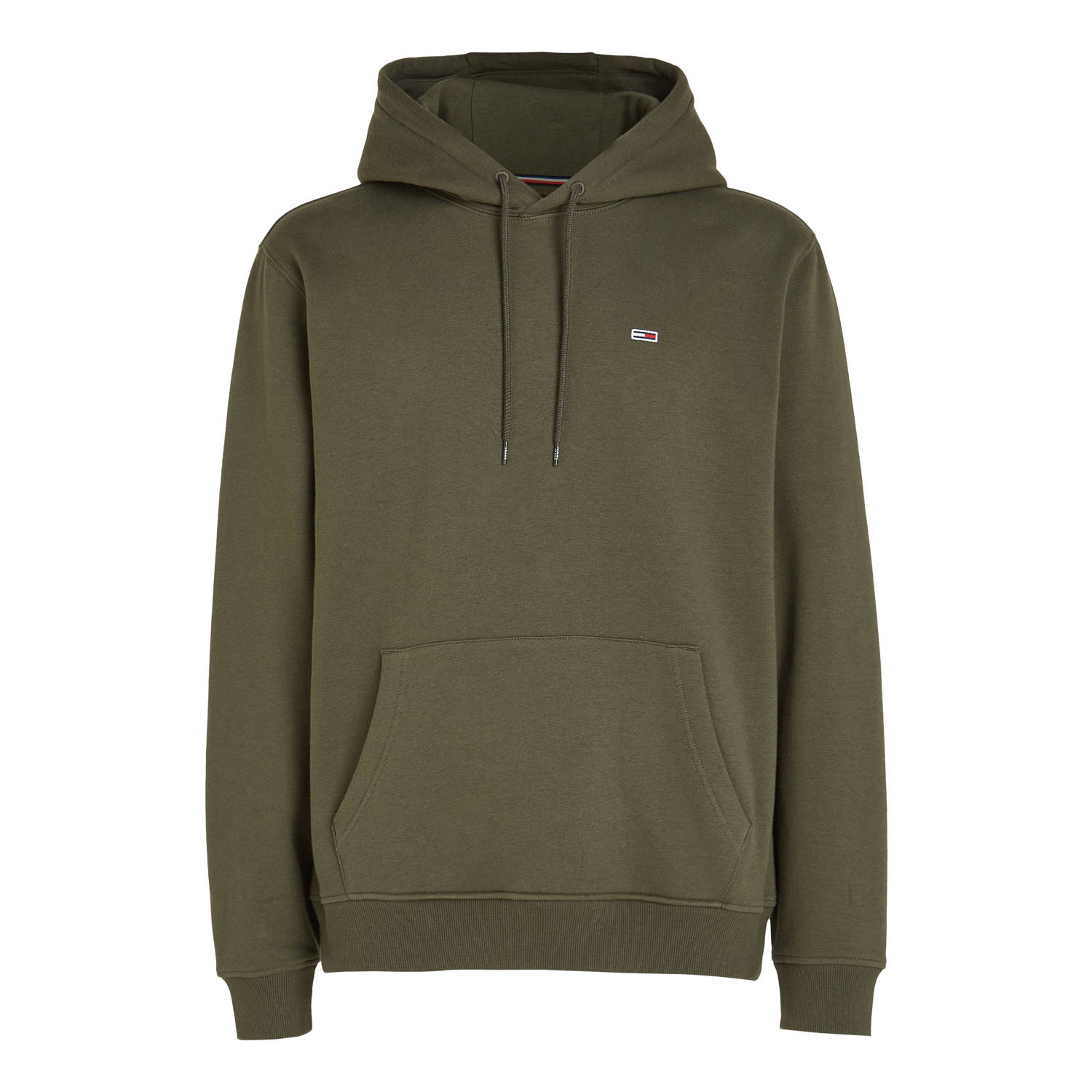 TOMMY JEANS Heren Truien & Vesten Tjm Reg S Flag Hoodie Groen