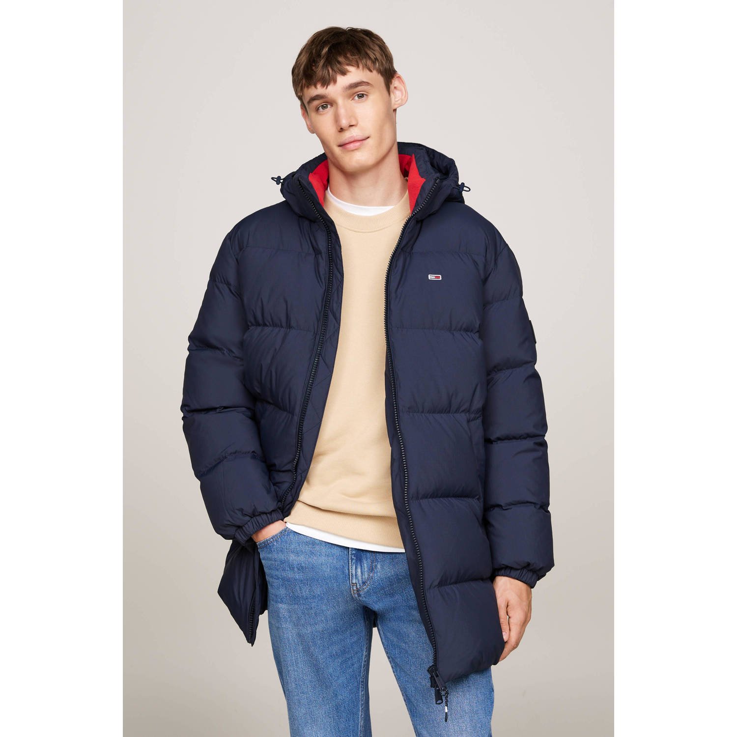 TOMMY JEANS Heren Jassen Tjm Essential Down Parka Donkerblauw