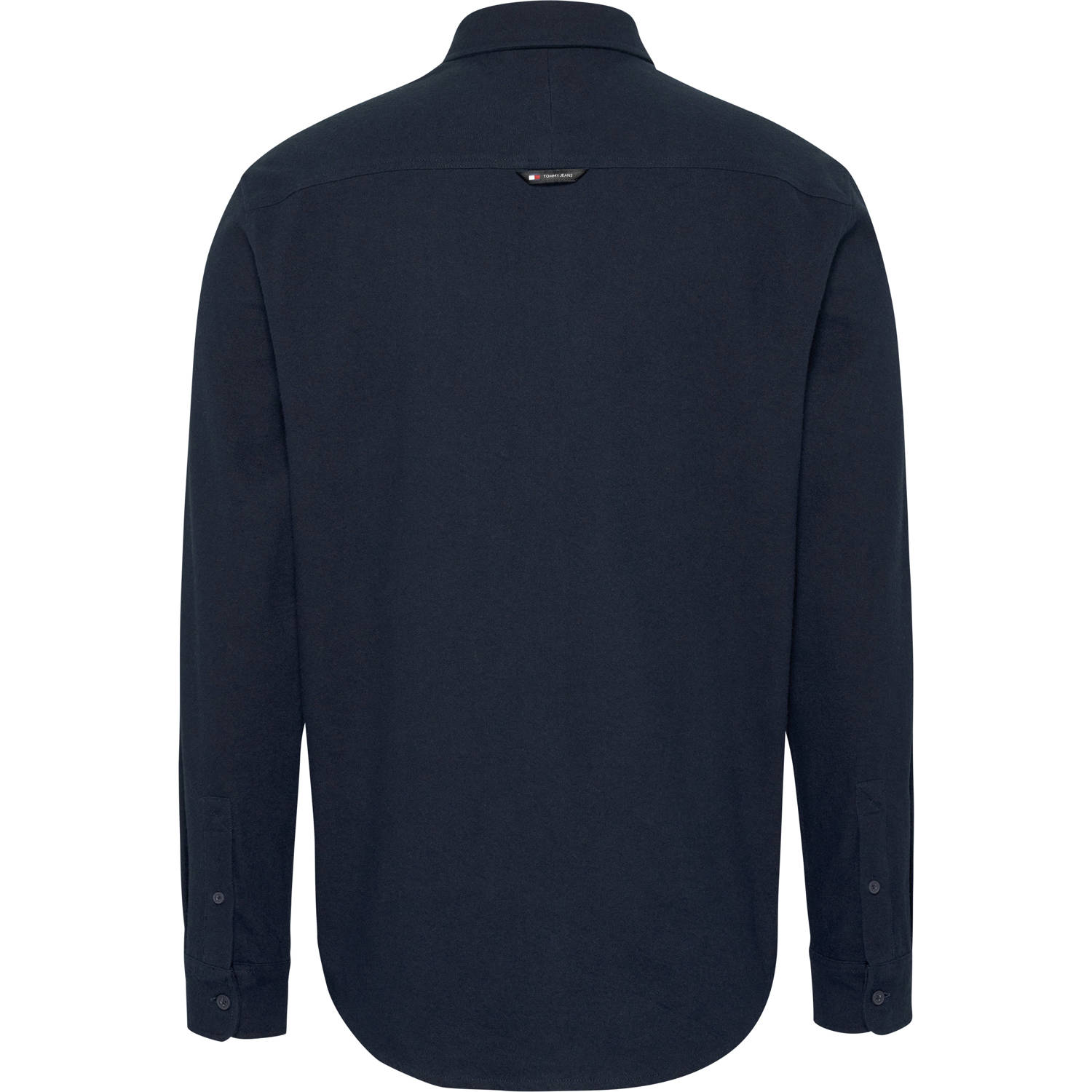 Tommy Jeans flanellen regular fit overhemd dark night navy
