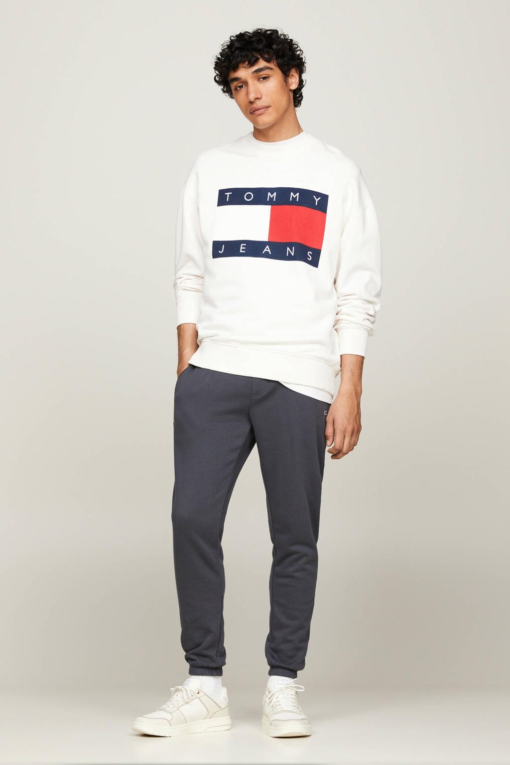Tommy Jeans slim fit joggingbroek zwart