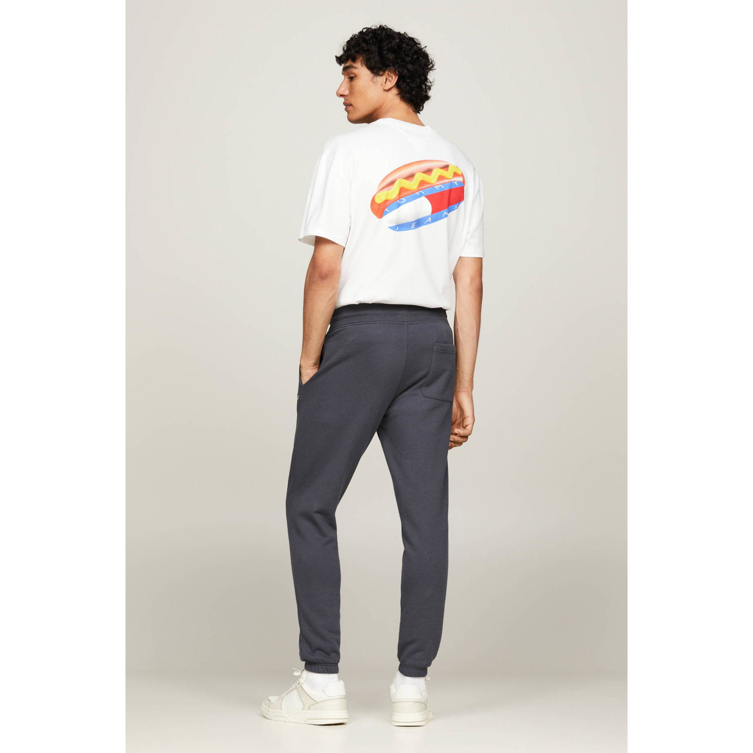 Tommy Jeans slim fit joggingbroek zwart