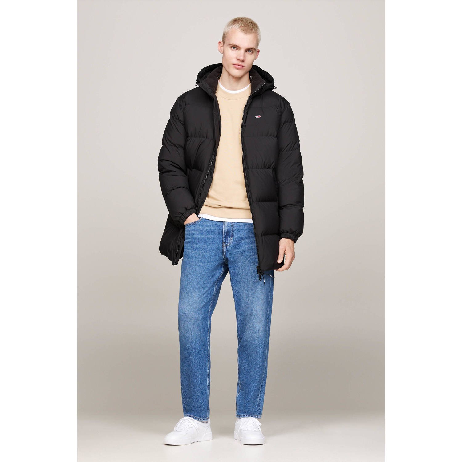 Tommy Hilfiger Essentiële Donsjas Urban Stijl Black Heren