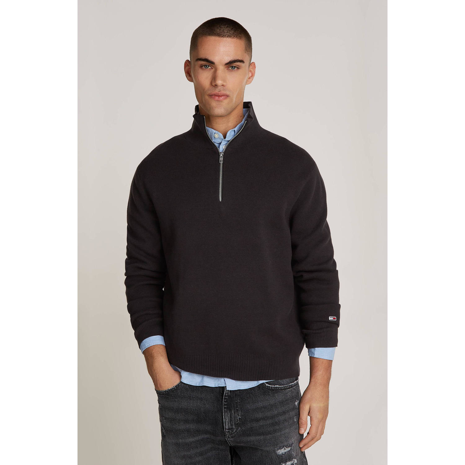 Tommy Jeans gebreide trui zwart