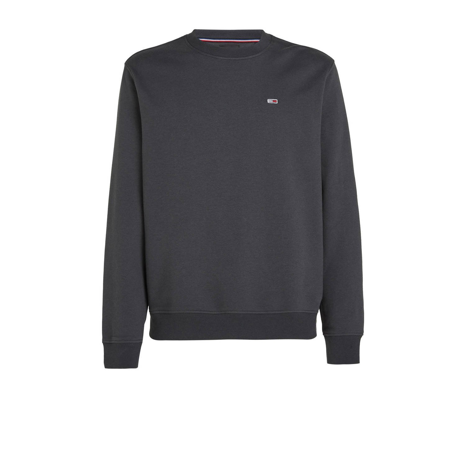 TOMMY JEANS Heren Truien & Vesten Tjm Reg S Flag Crew Grijs