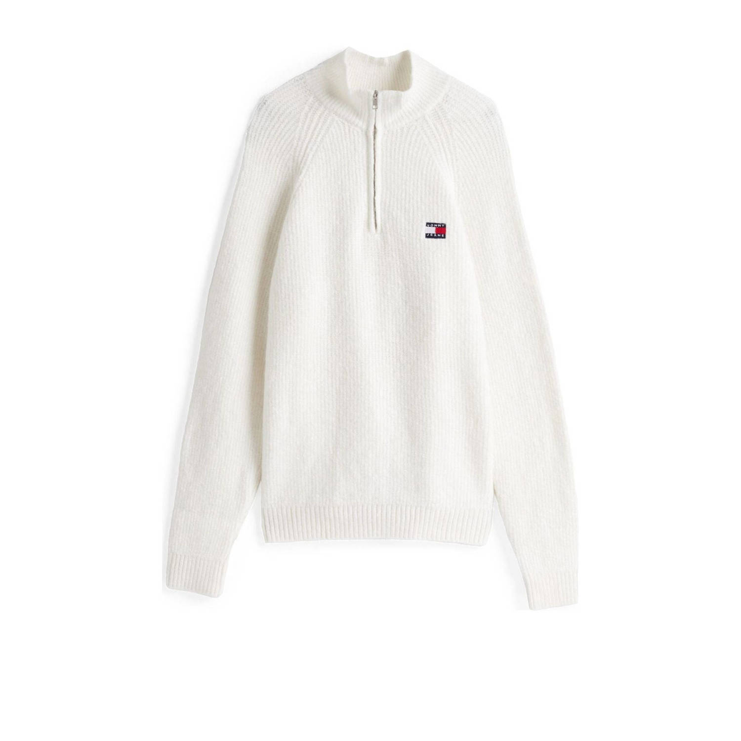 Tommy Jeans wollen gebreide trui beige