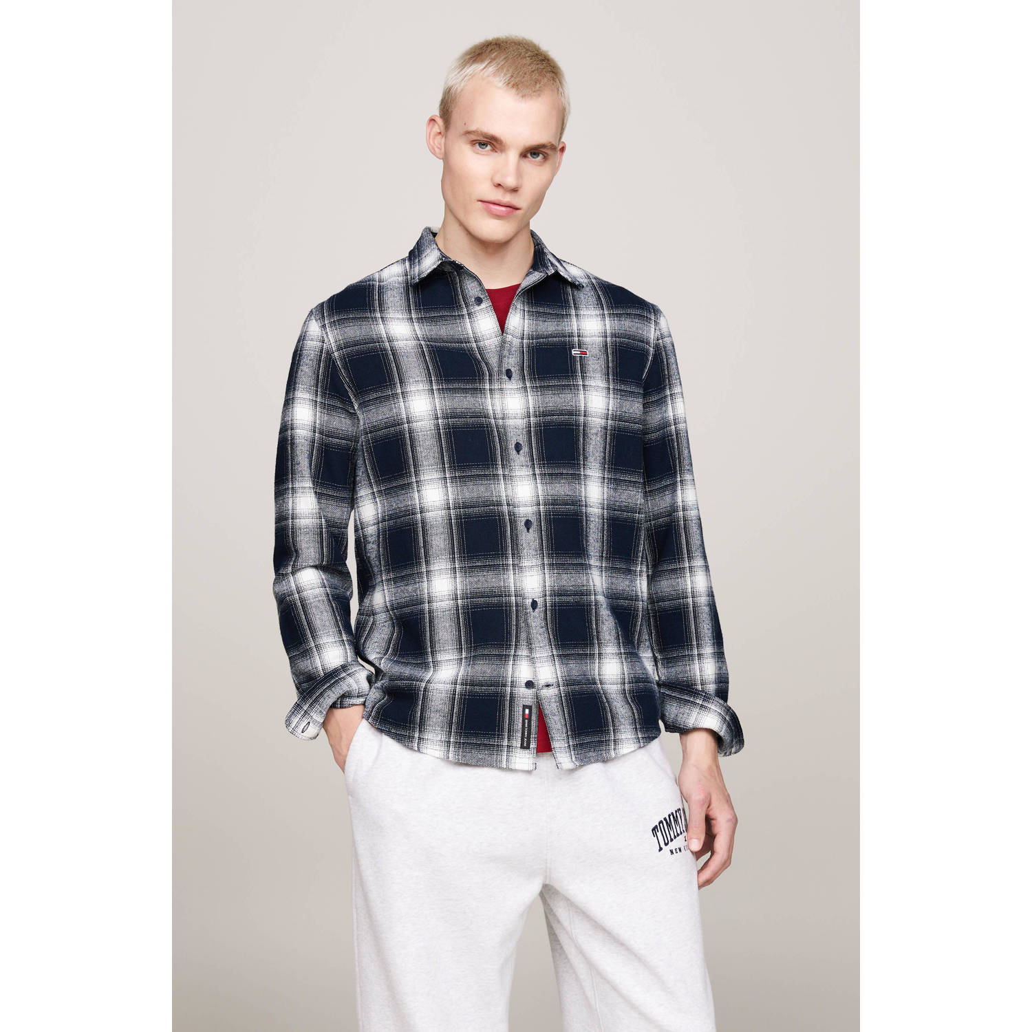 TOMMY JEANS Overhemd met lange mouwen TJM REG CHECK FLANNEL SHIRT EXT