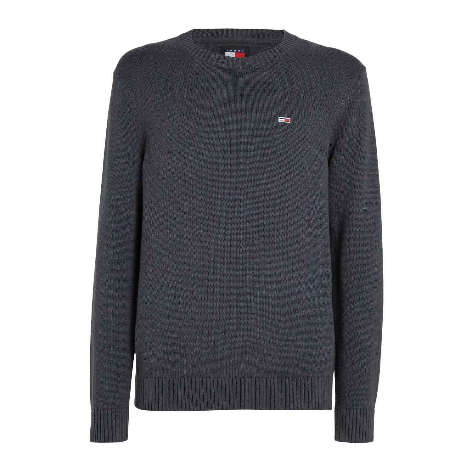 Tommy Jeans Grijze Katoenen Trui Heren Gebreide Kleding Gray Heren