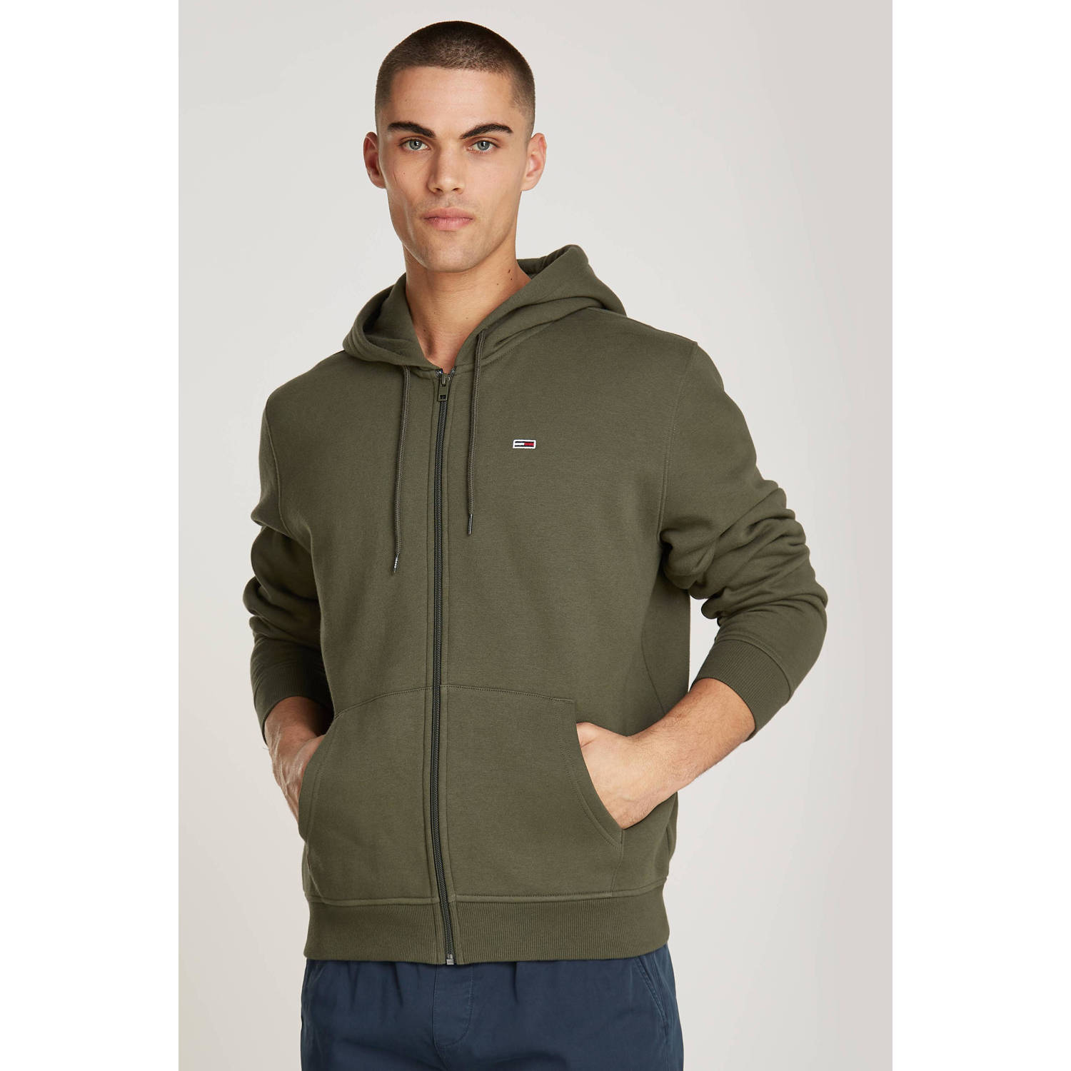 Tommy Jeans sweatvest fatigue green