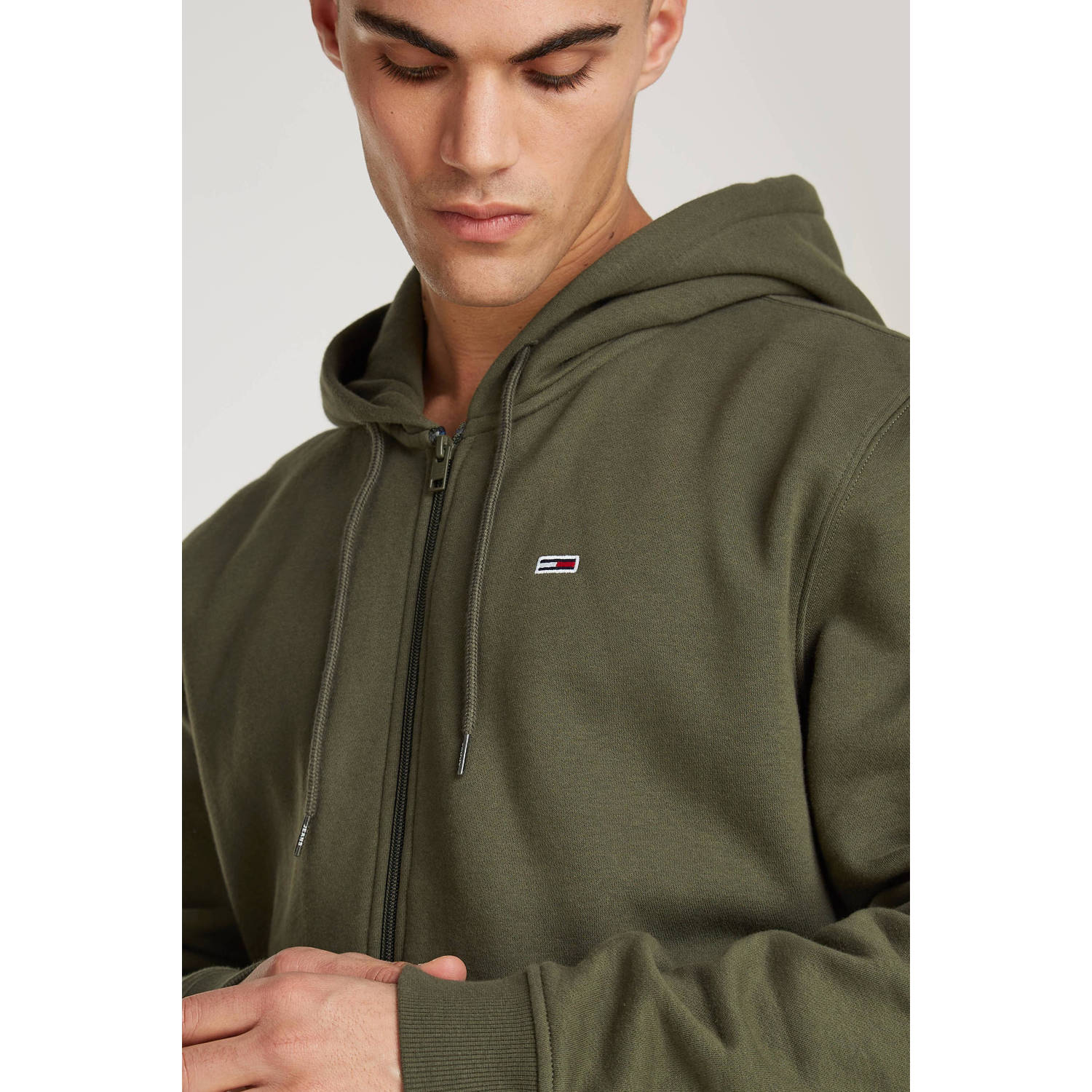 Tommy Jeans sweatvest fatigue green