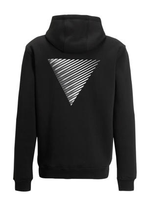 hoodie met backprint zwart