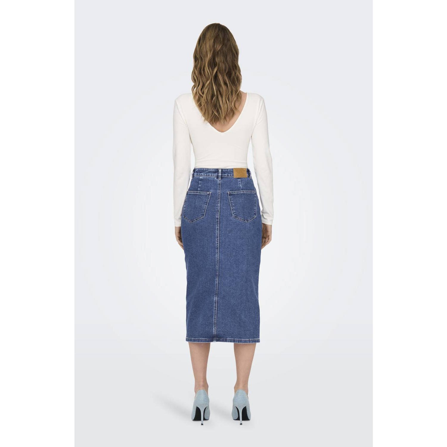 ONLY spijkerrok medium blue denim