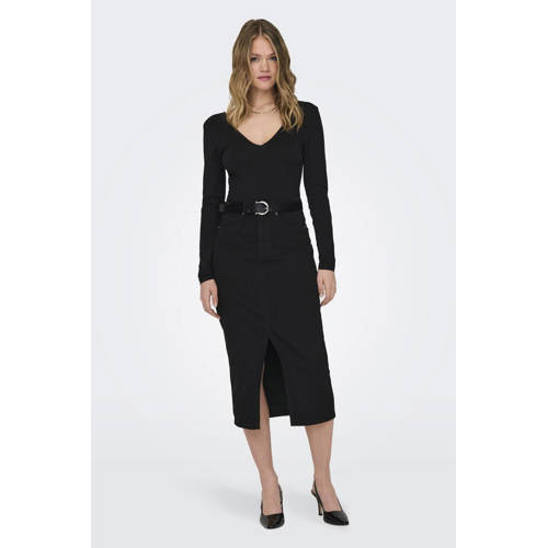 ONLY spijkerrok black denim afbeelding
