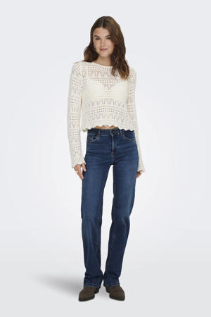 straight leg jeans ONLBLUSH dark blue denim