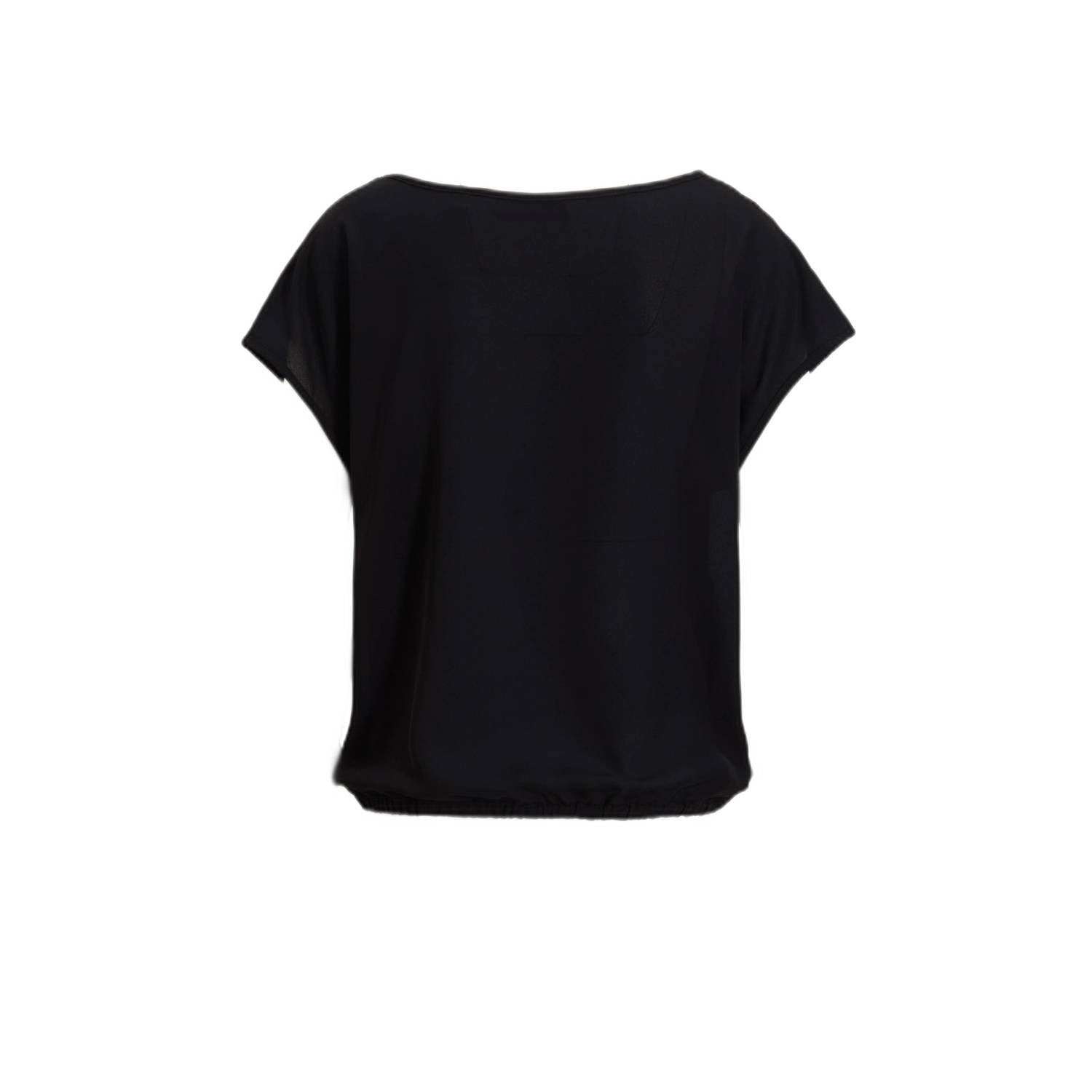 anytime sequin top met pailletten zwart