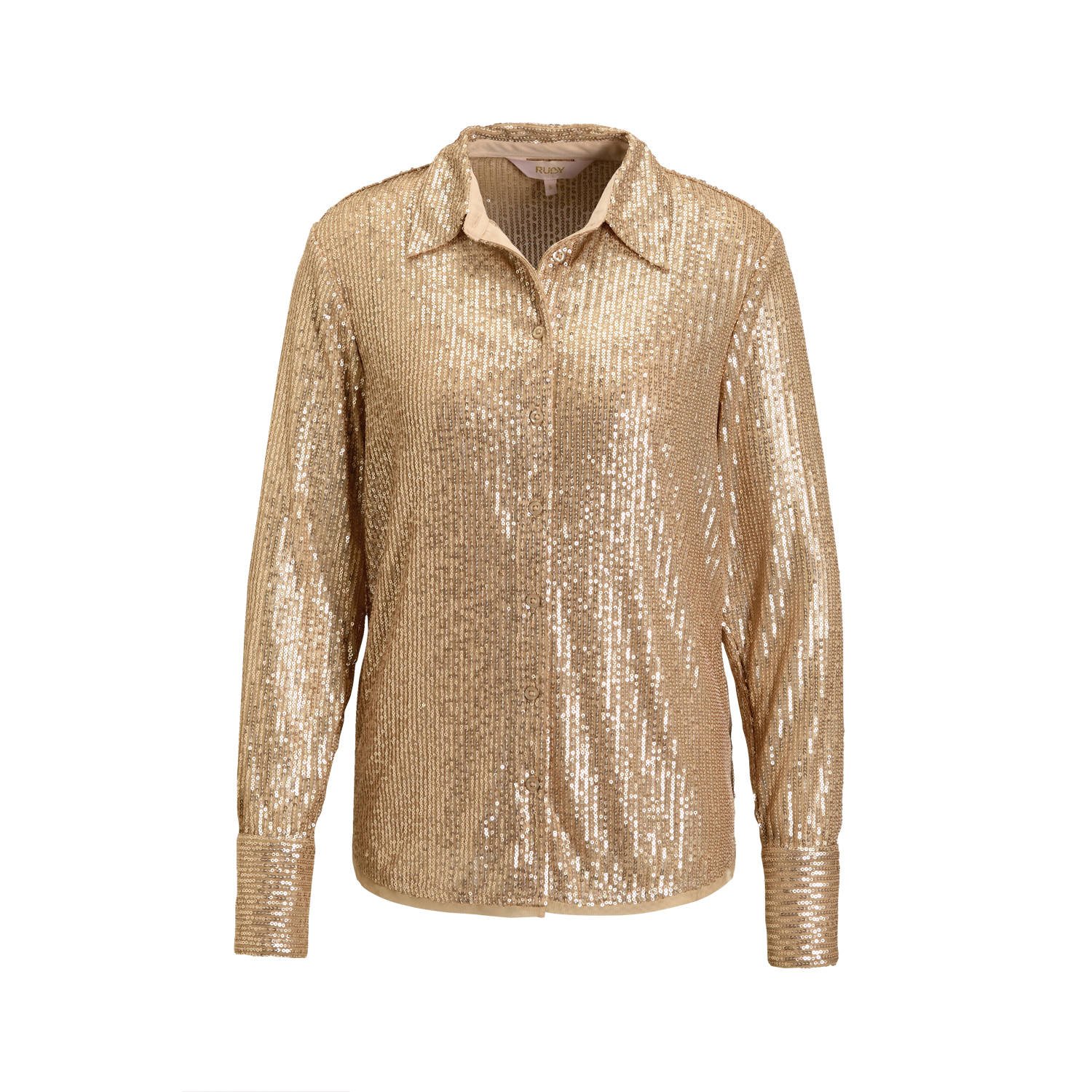 Ruby pailletten blouse goud