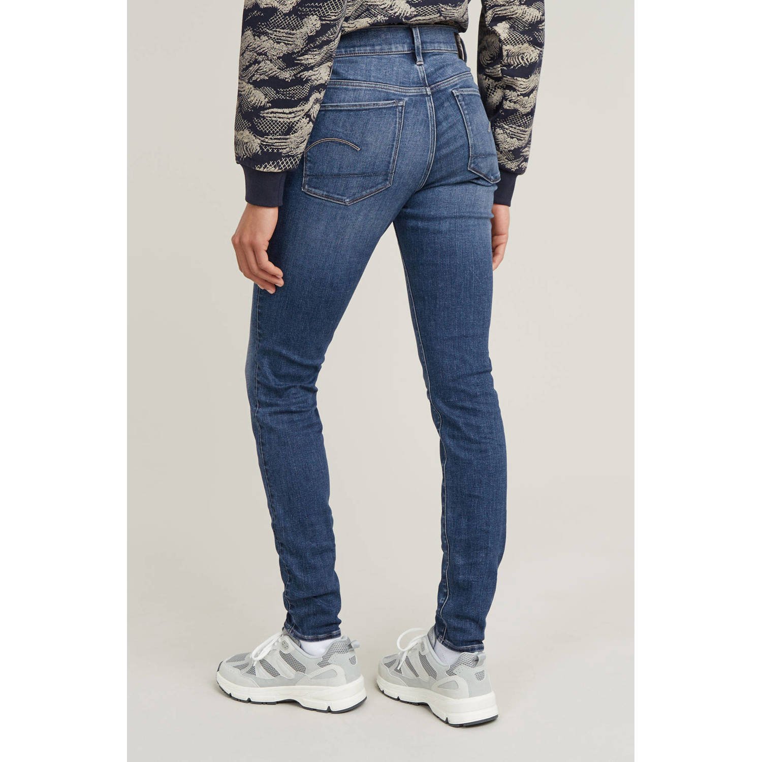 G-Star RAW 3301 Skinny Jeans Midden blauw Dames