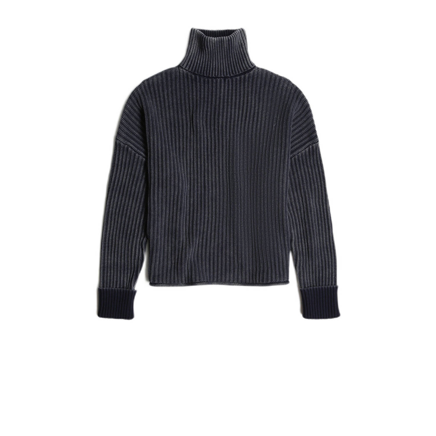 G-Star RAW Loose Overdyed Gebreide Coltrui Donkerblauw Dames