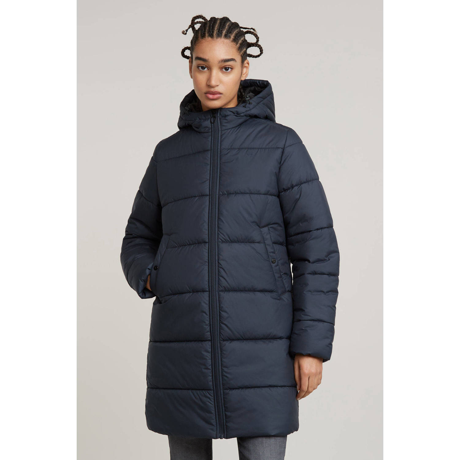 G-Star RAW Parka Puffer Donkerblauw Dames