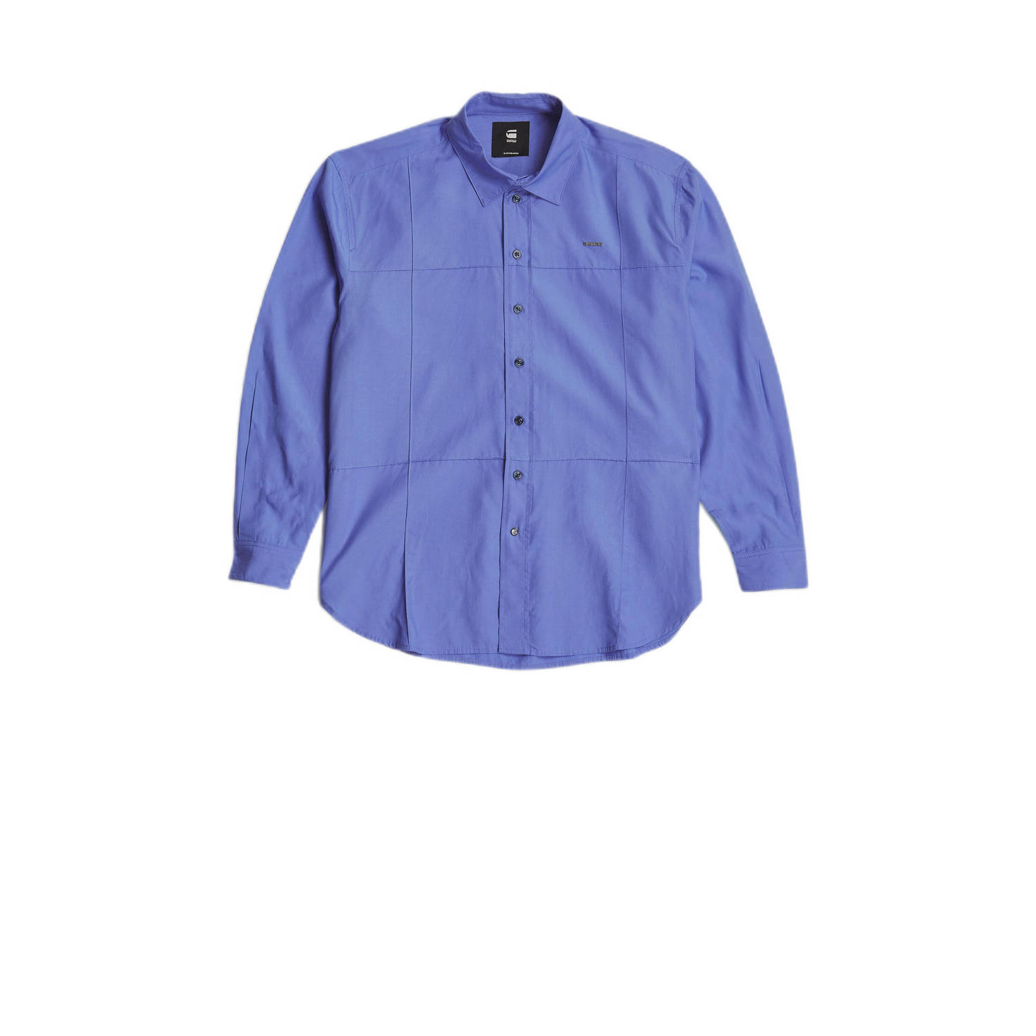 G-Star RAW Boyfriend Pintuck Shirt Midden blauw Dames
